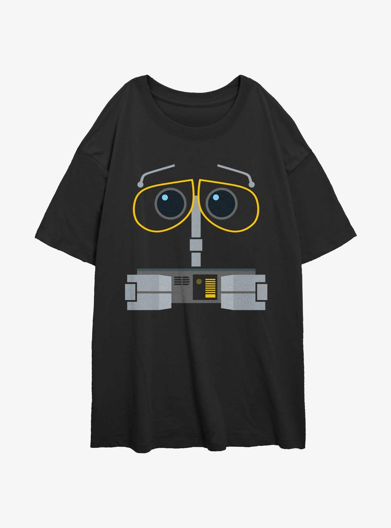 Disney Pixar WALL-E Robot Face Womens Oversized T-Shirt, , hi-res