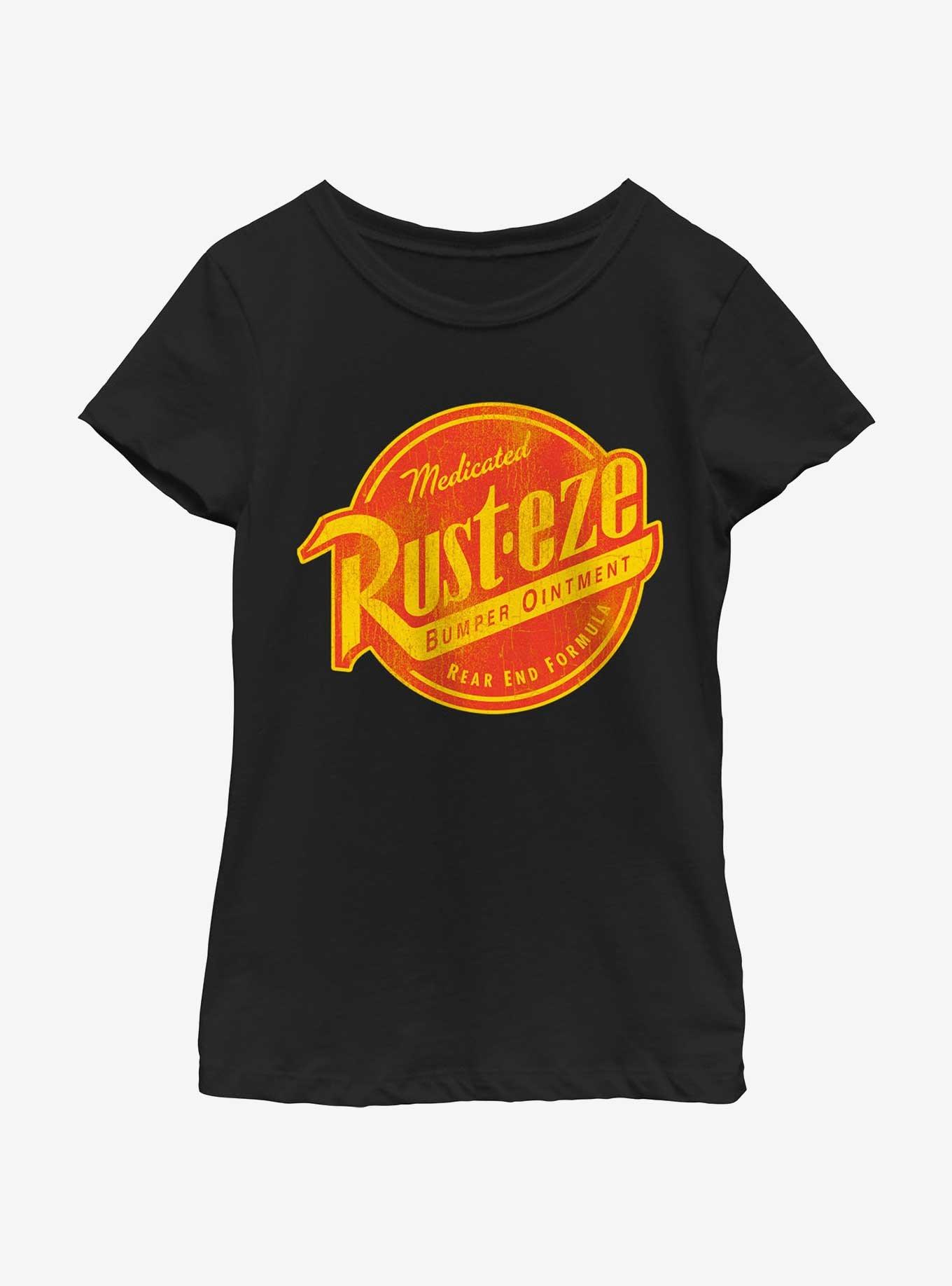 Disney Pixar Cars Rusteze Logo Youth Girls T-Shirt, BLACK, hi-res