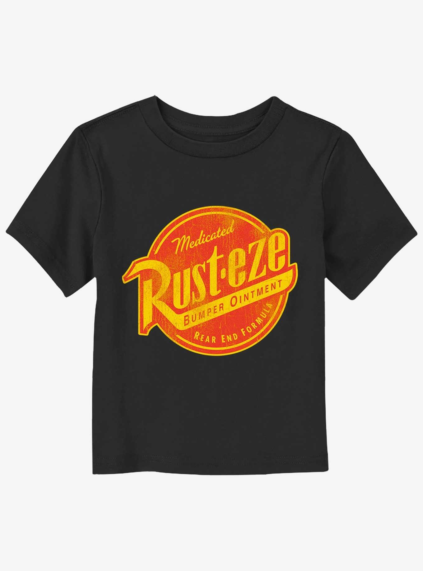 ディーゼル　タペストリー Disney Pixar Cars Rusteze Logo Toddler T-Shirt - BLACK | BoxLunch