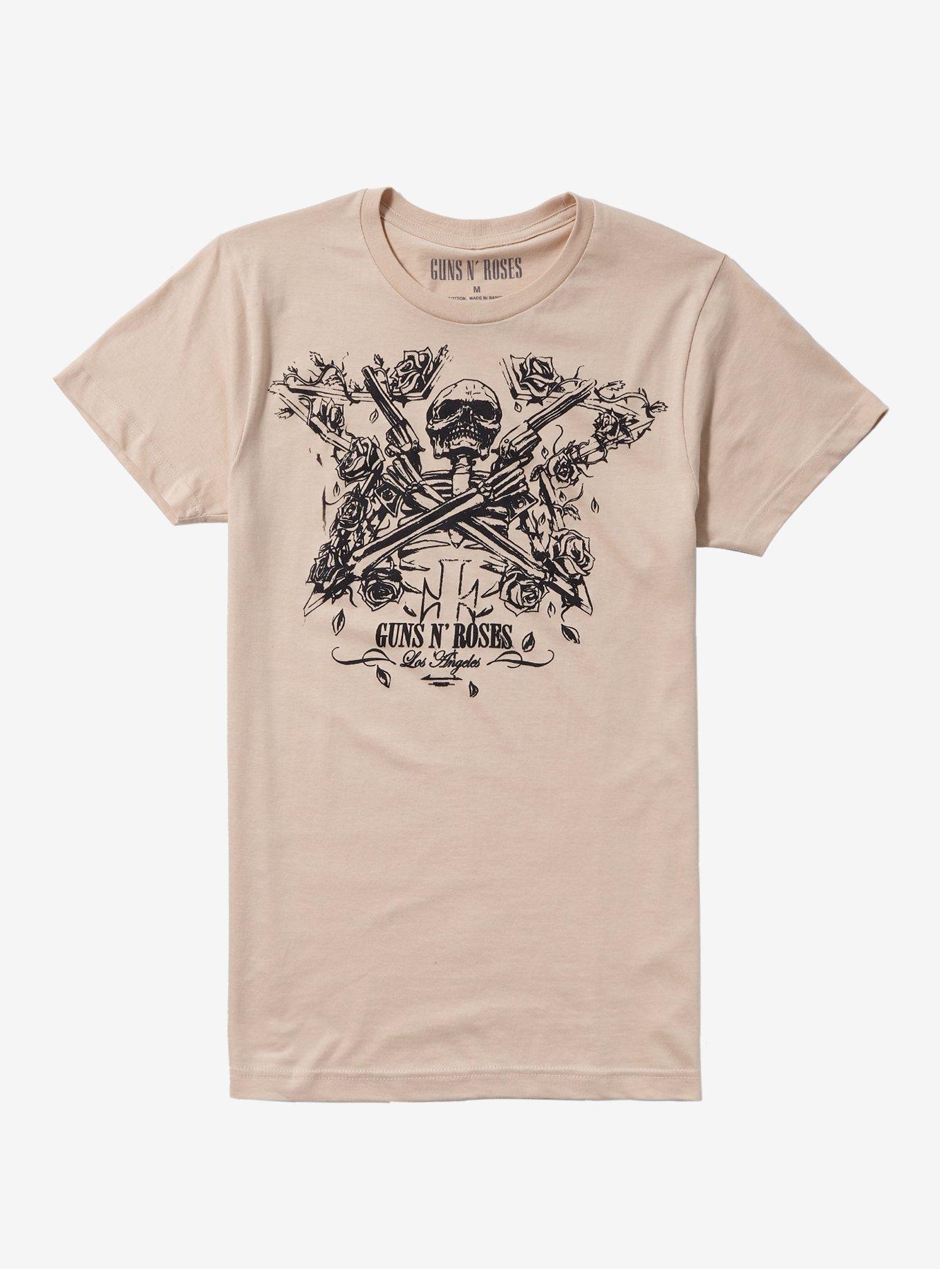 Guns N' Roses Skull Star Boyfriend Fit Girls T-Shirt, , hi-res