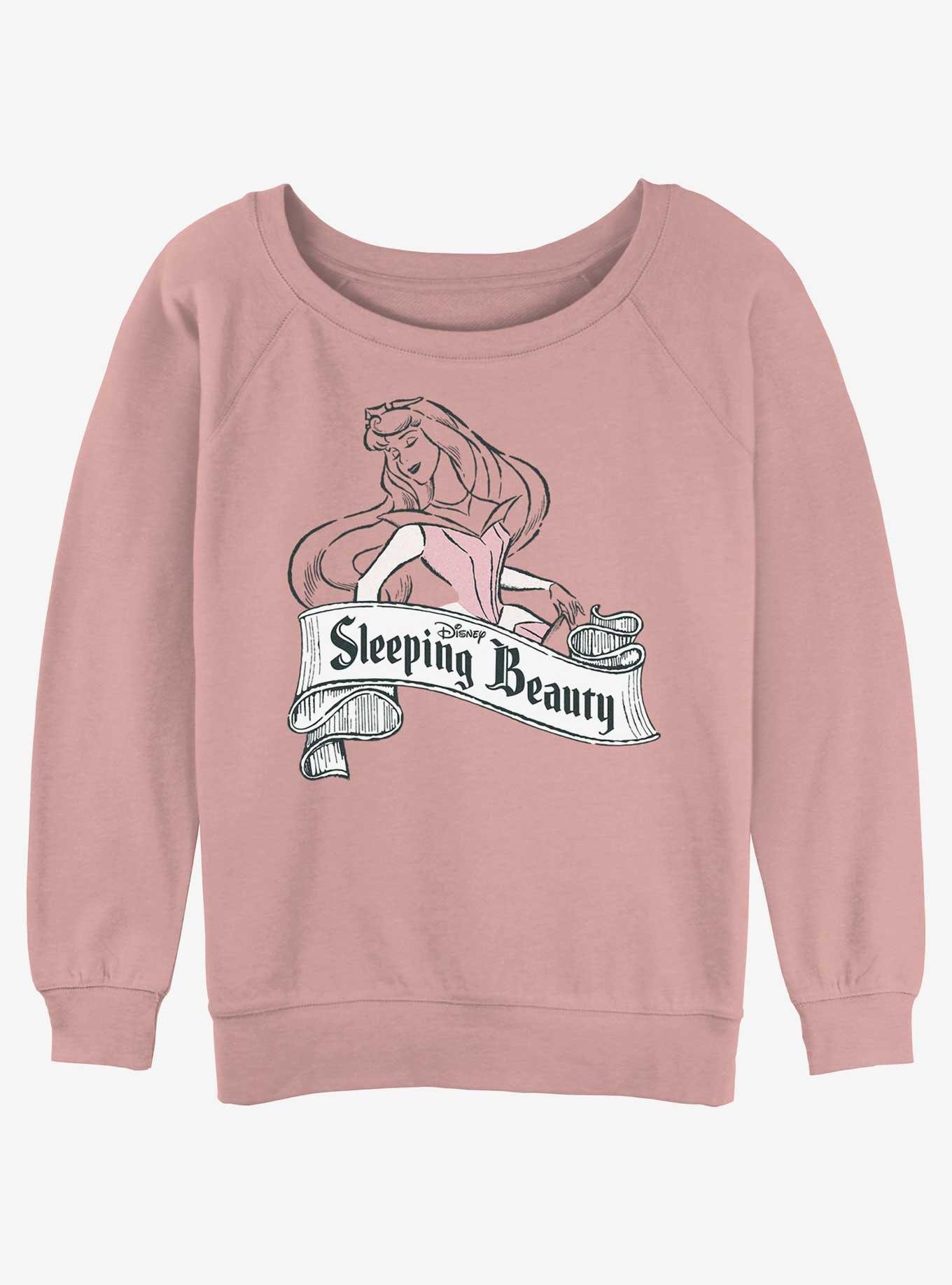Disney Sleeping Beauty Make It Pink Womens Slouchy Sweatshirt, DESERTPNK, hi-res