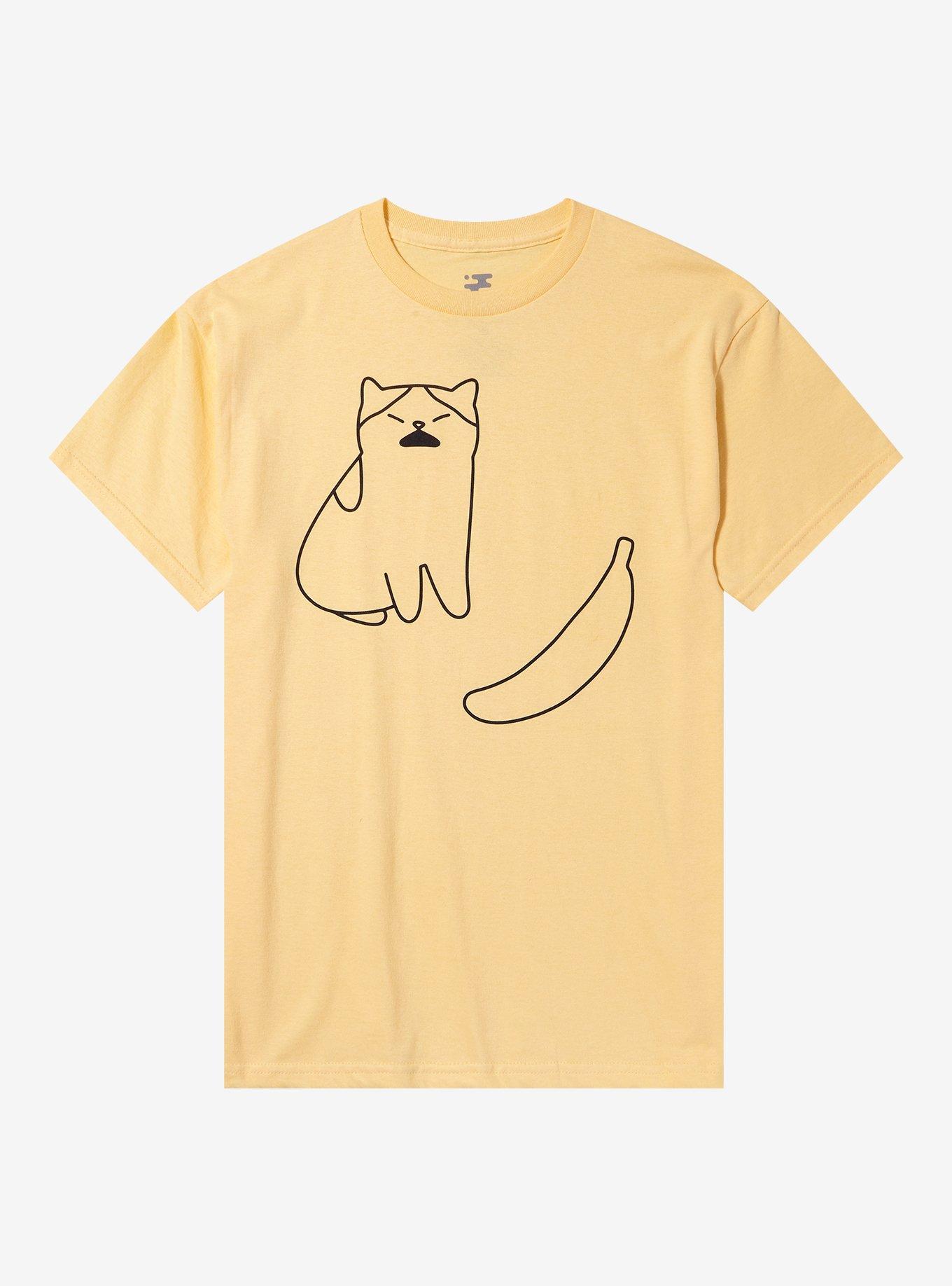 Banana Cat T-Shirt By Heloisa, , hi-res