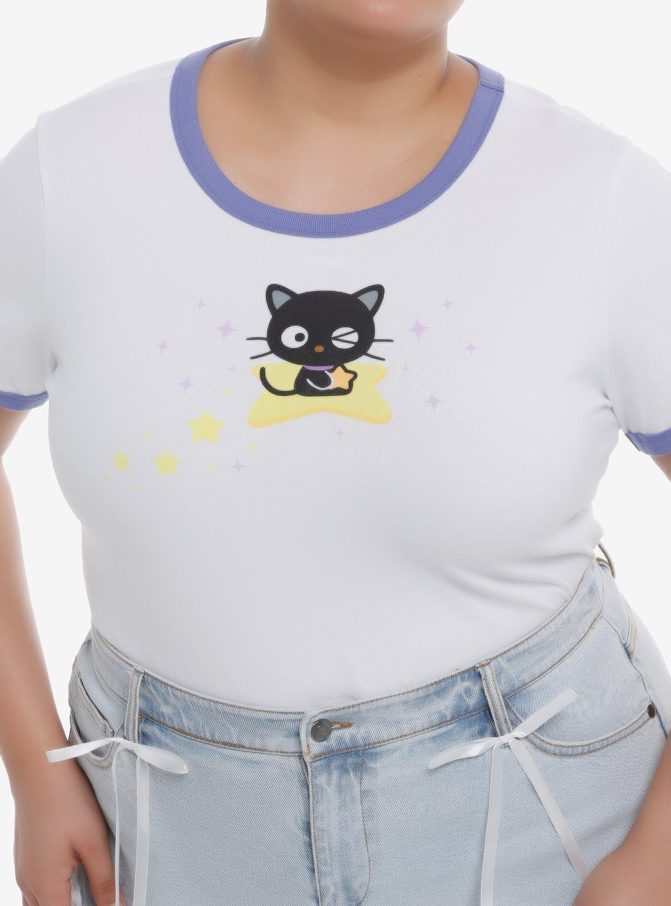 Chococat Stars Girls Ringer Baby T-Shirt Plus Size, , hi-res