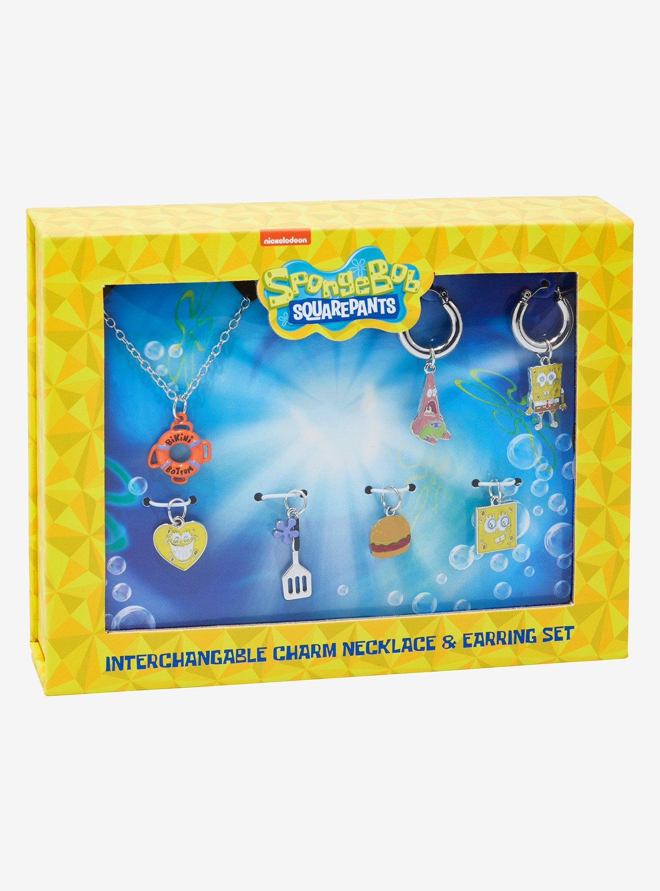 SpongeBob SquarePants Bikini Bottom Earring and Necklace Set, , hi-res