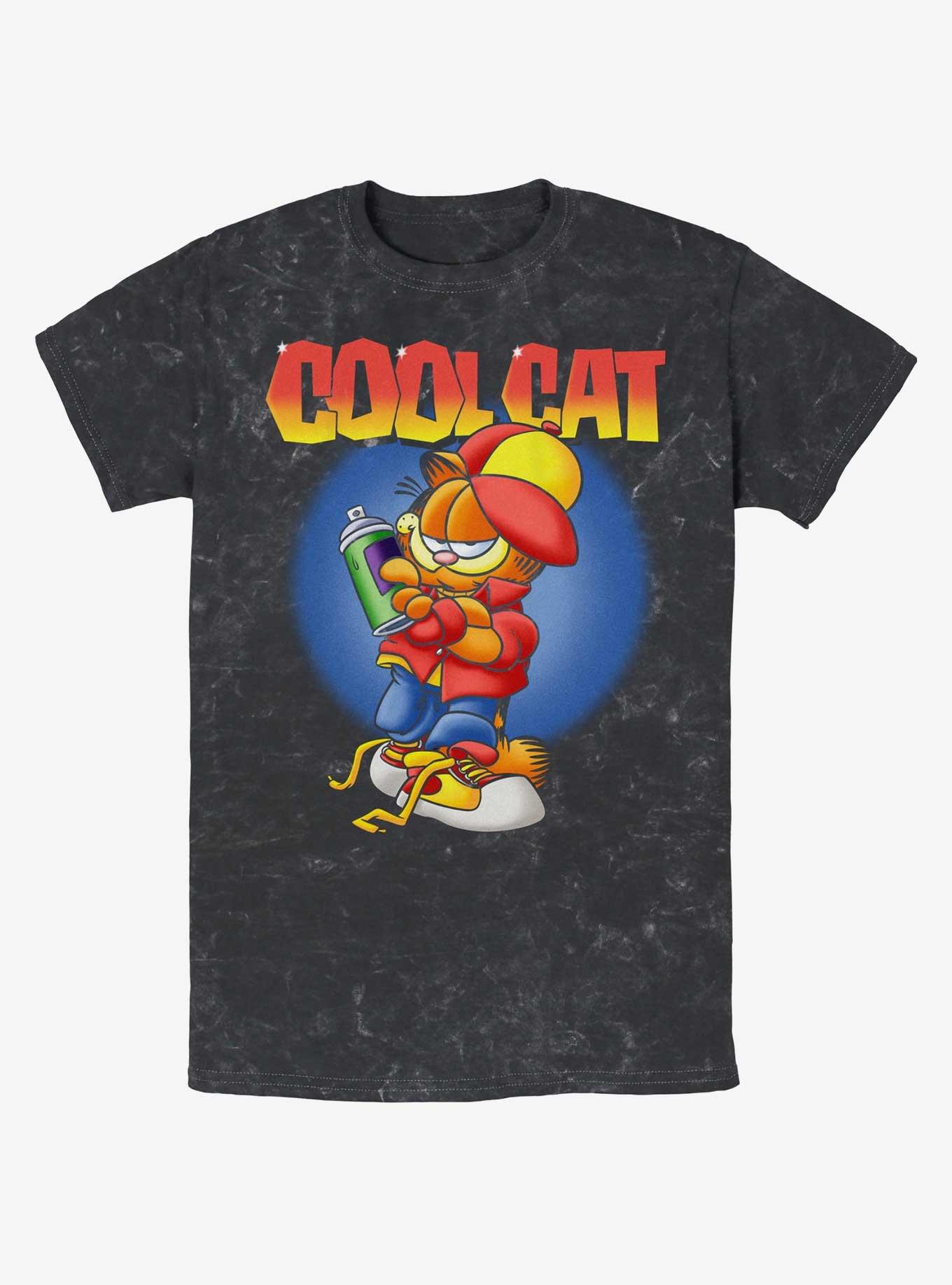 Garfield Original Cool Cat Mineral Wash T-Shirt, , hi-res