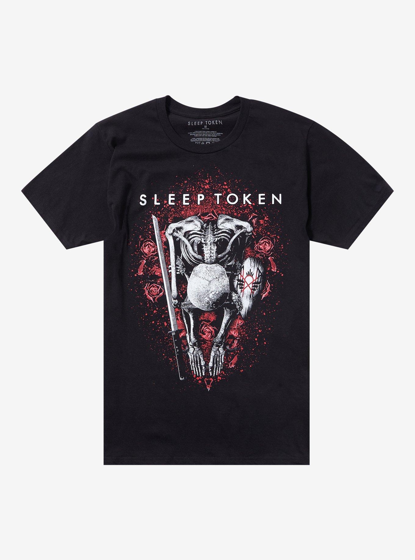 Sleep Token Skeleton & Mask T-Shirt, BLACK, hi-res
