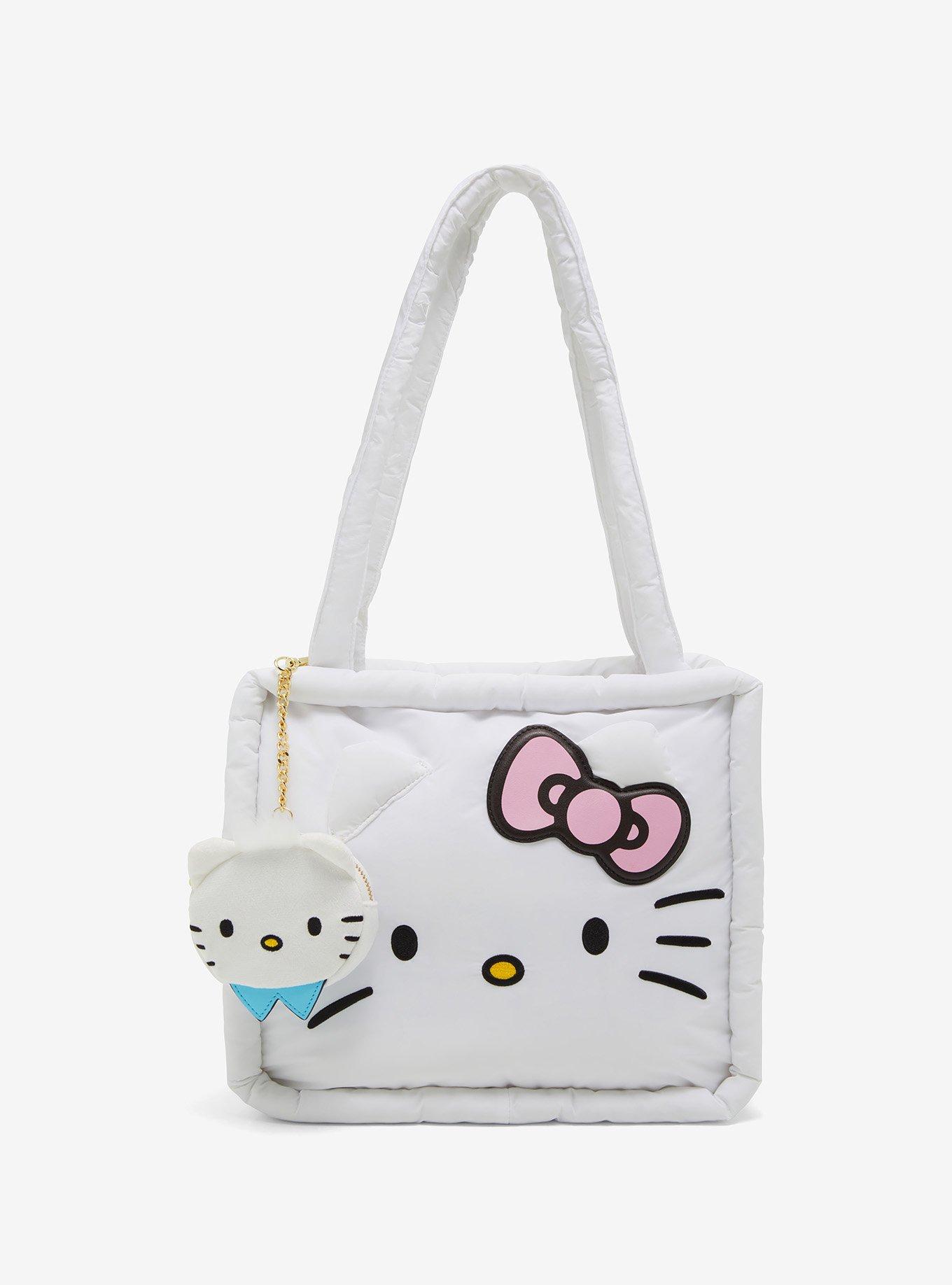 2x popular Sanrio Hello kitty Lightweight and soft Puffer Tote Bag.NWT!