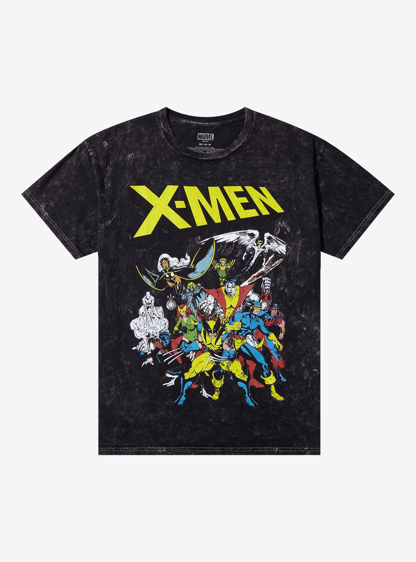 Marvel X-Men Group Grey Wash T-Shirt, , hi-res