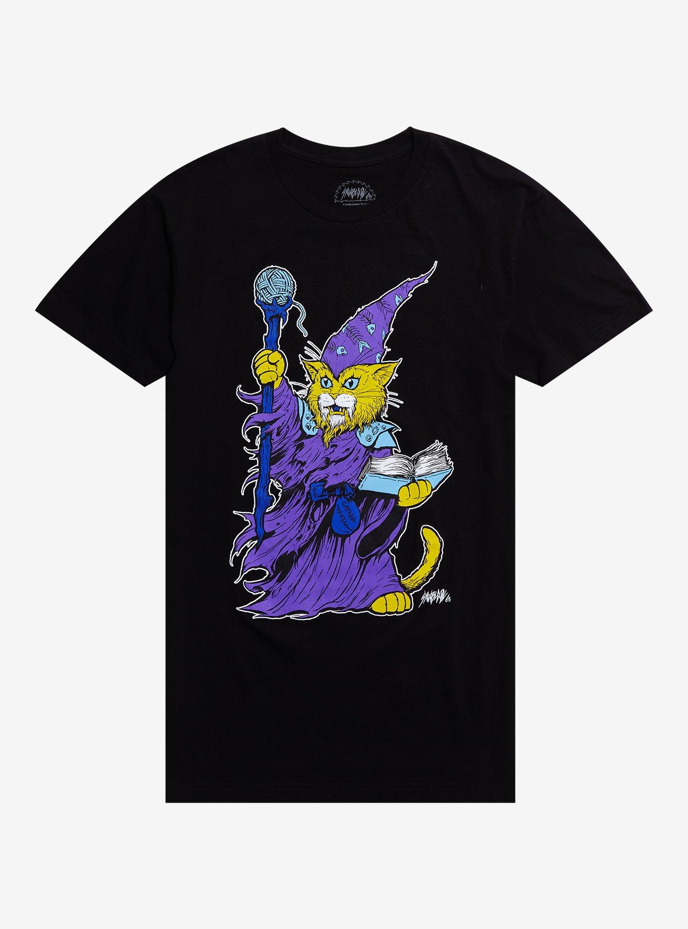 Wizard Cat T-Shirt By Sawblade 666, , hi-res