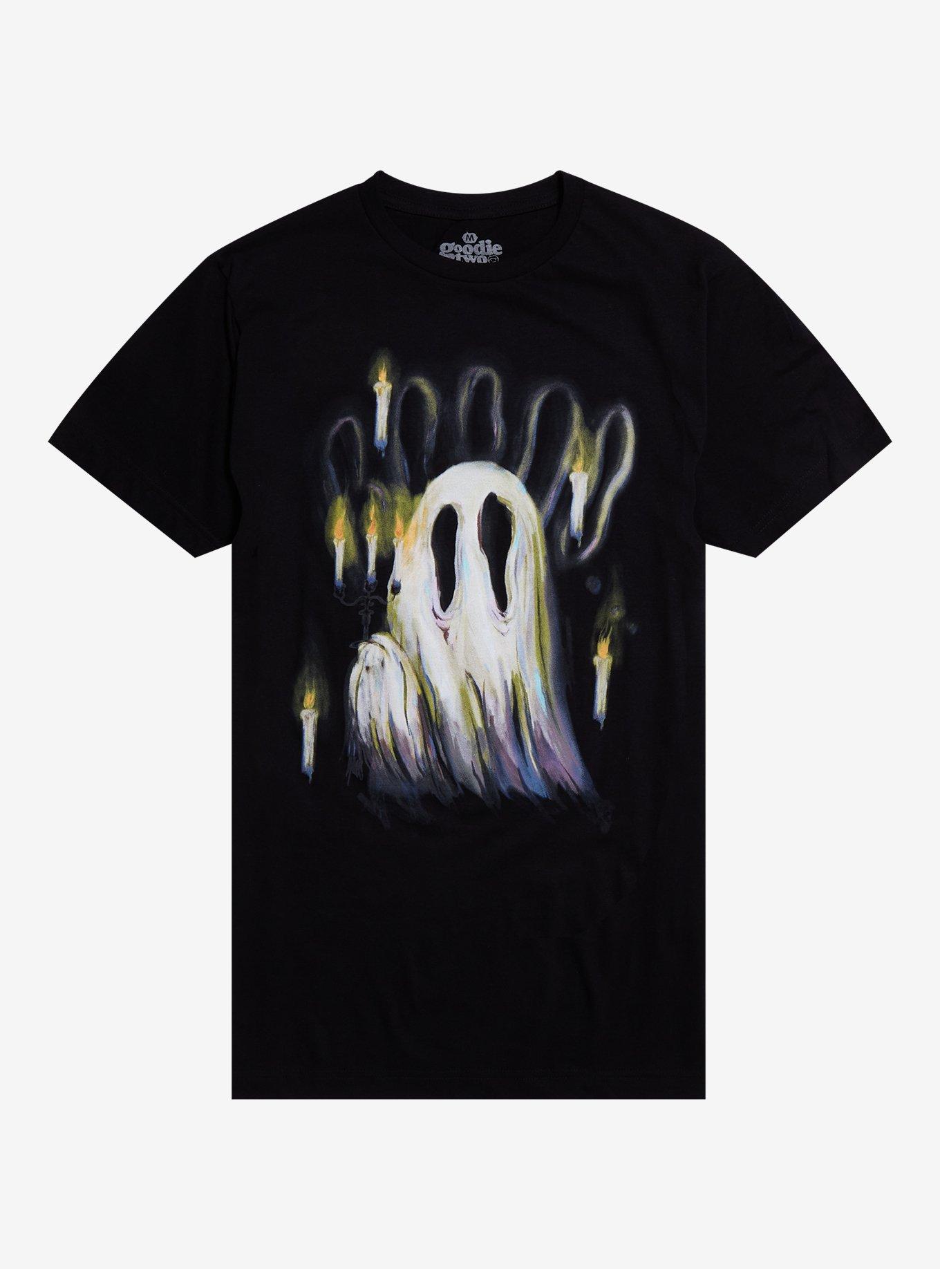 Candle Ghost Boo T-Shirt By Goodie Two Sleeves