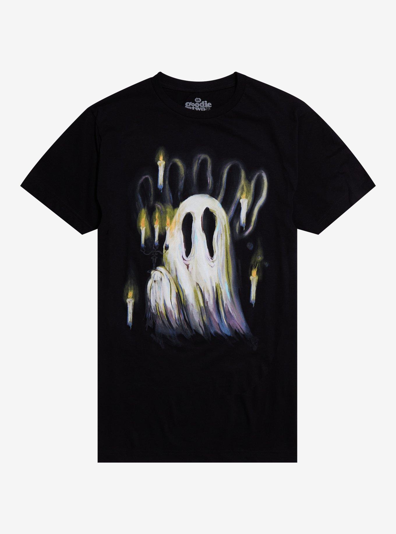 Candle Ghost Boo T-Shirt By Goodie Two Sleeves, , hi-res