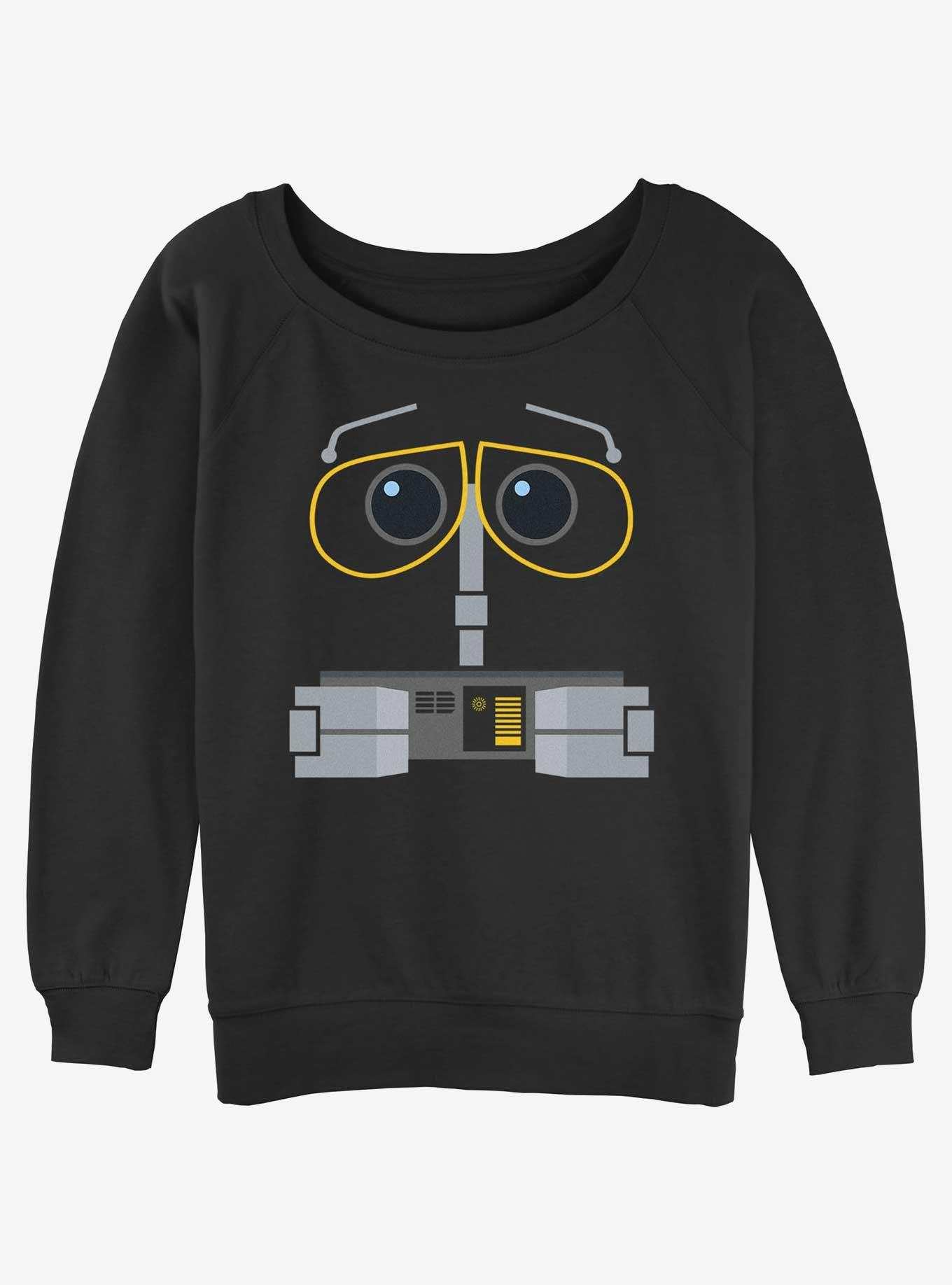 Disney Pixar WALL-E Robot Face Womens Slouchy Sweatshirt, , hi-res