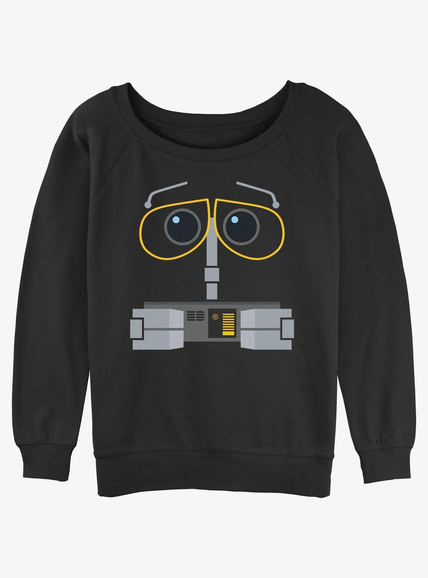 Disney Pixar WALL-E Robot Face Womens Slouchy Sweatshirt 