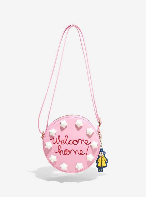 Coraline Welcome Home Cake Figural Crossbody Bag | Hot Topic display picture 1