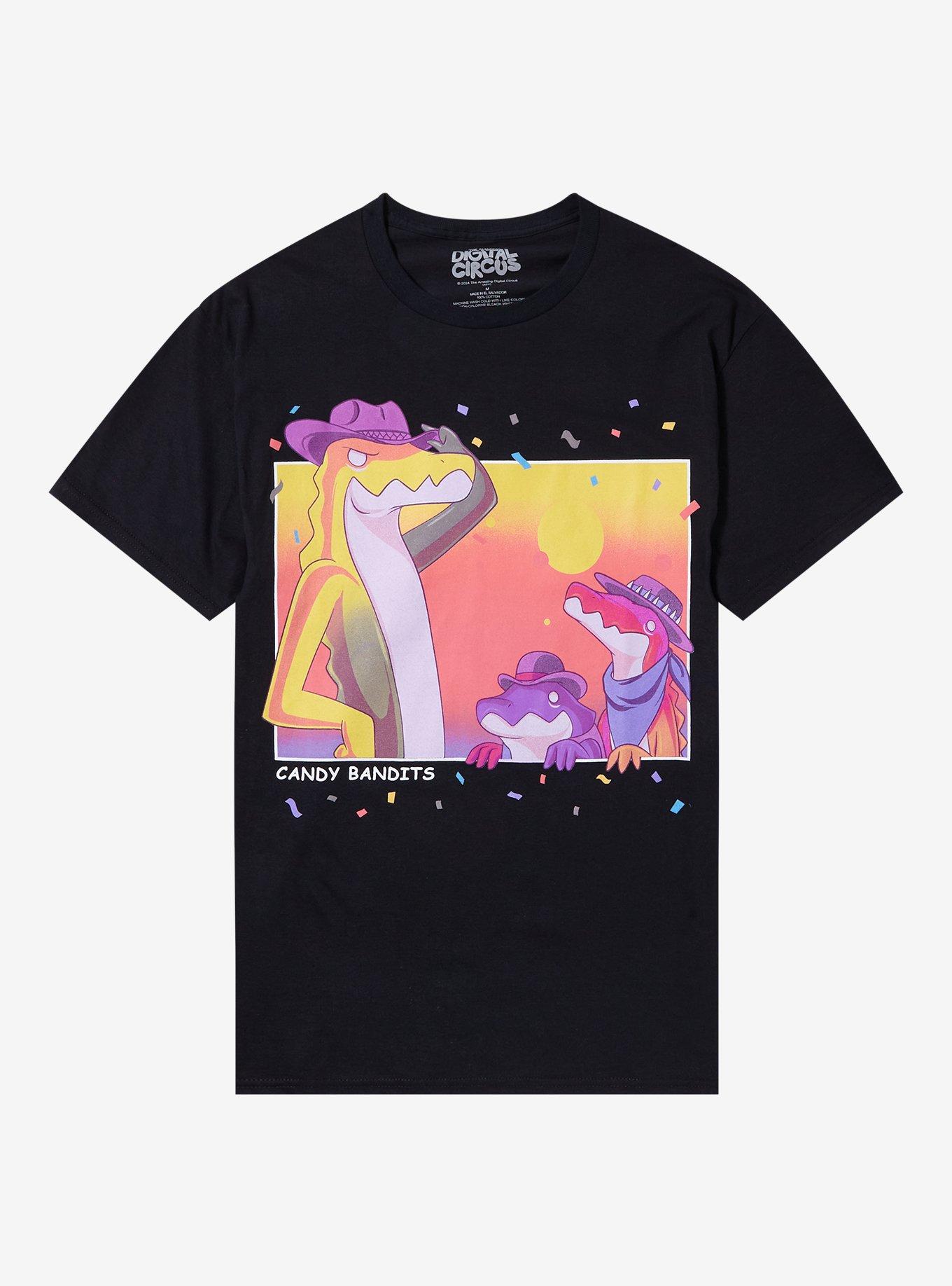 The Amazing Digital Circus Candy Bandits T-Shirt, BLACK, hi-res