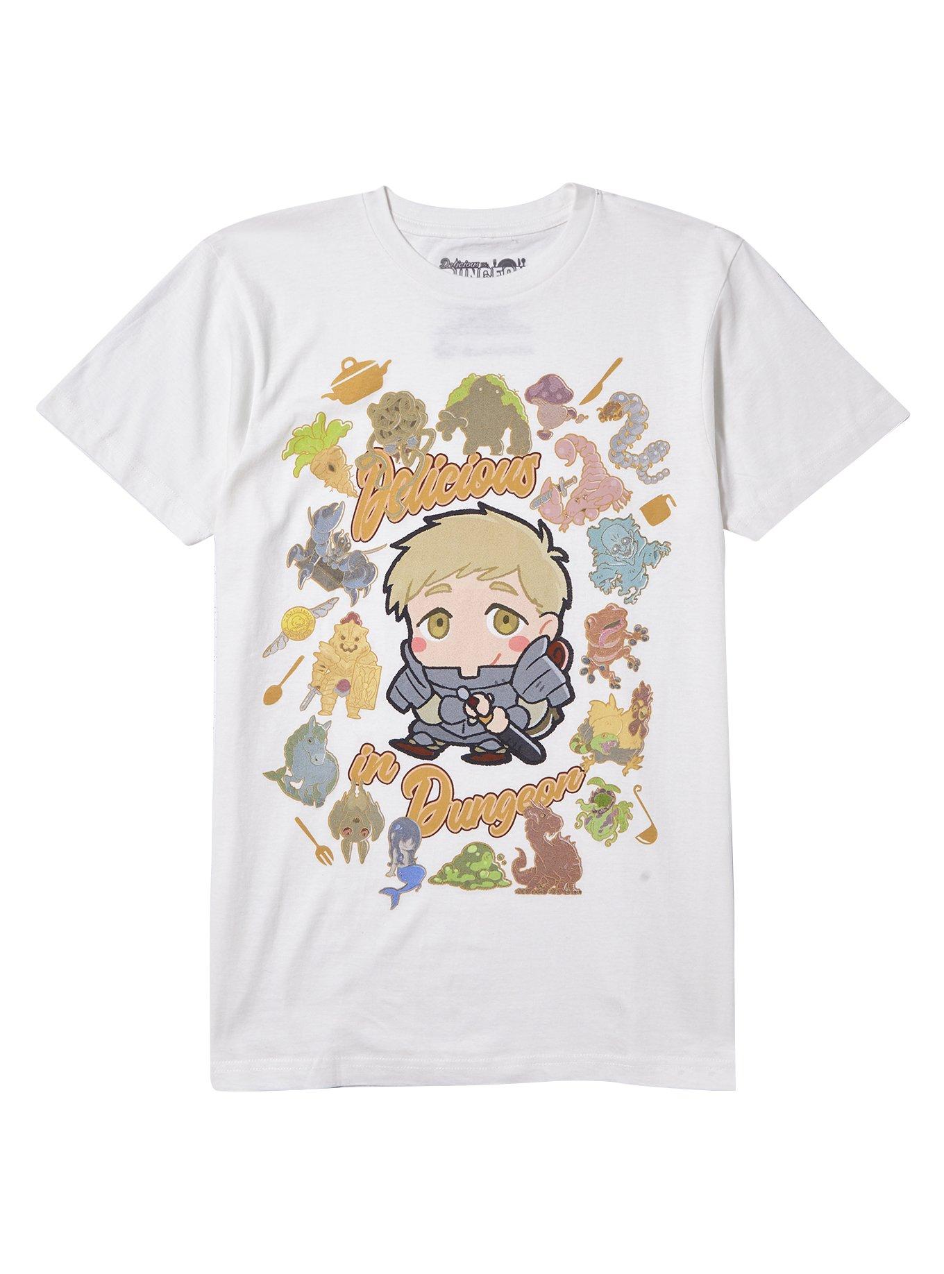 Delicious In Dungeon Laios Chibi Boyfriend Fit Girls T-Shirt, MULTI, hi-res
