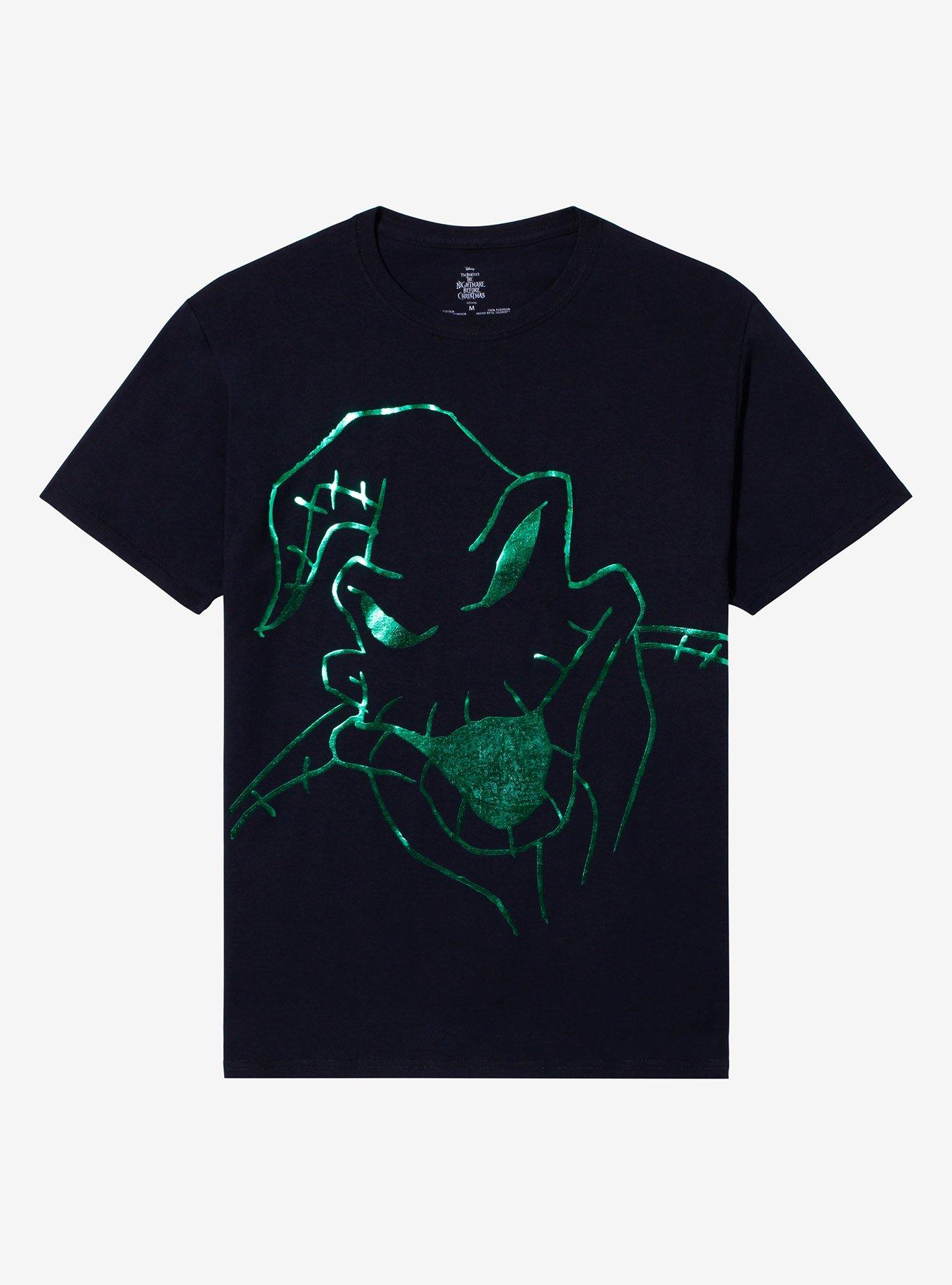 The Nightmare Before Christmas Oogie Boogie Foil Double-Sided Boyfriend Fit Girls T-Shirt