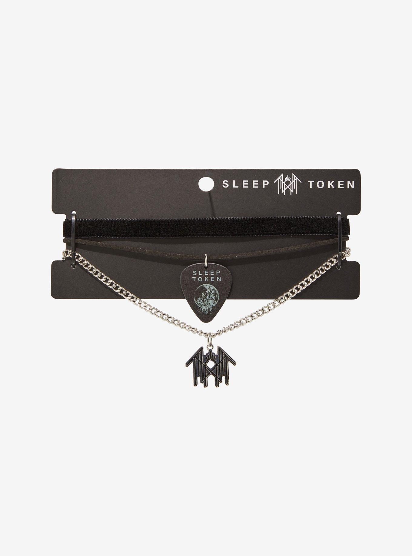 Sleep Token Symbol & Pick Necklace Set