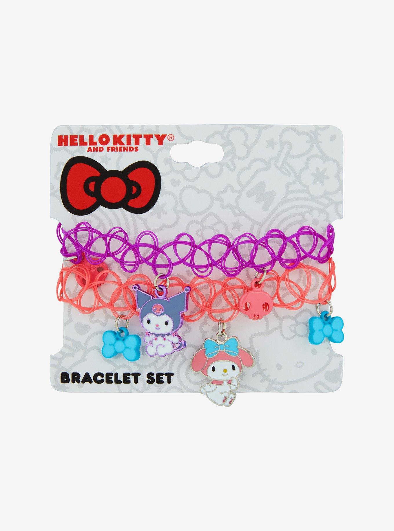 My Melody & Kuromi Tattoo Best Friend Bracelet Set, , hi-res