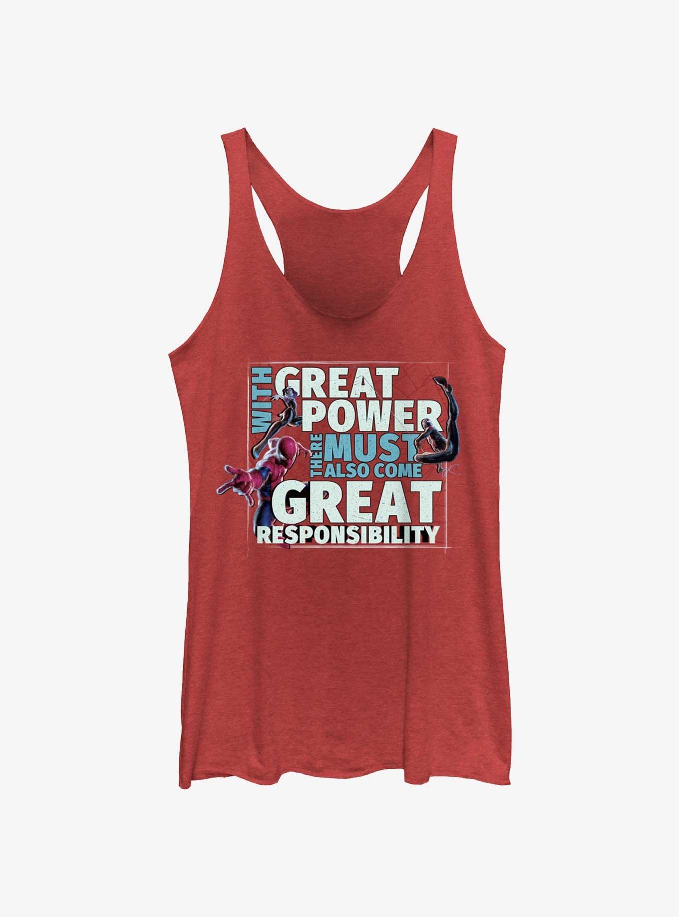 Marvel Spider-Man Power And Responsibility Girls Tank, , hi-res