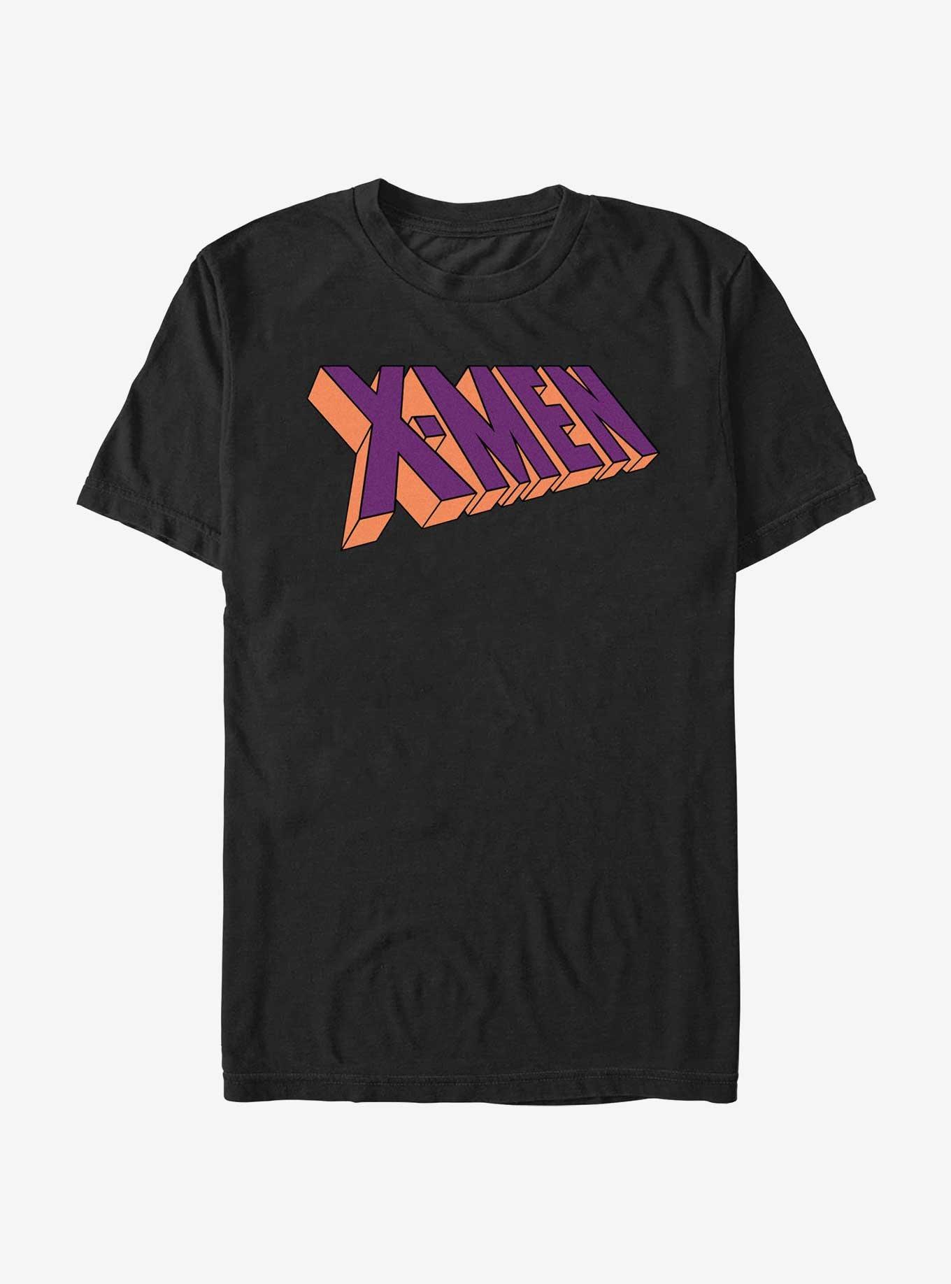 X-Men Purple Logo T-Shirt, BLACK, hi-res