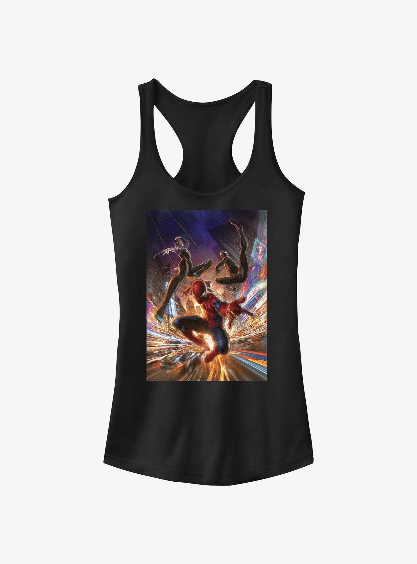 Marvel Spider-Man Miles And Gwen In The City Girls Tank, , hi-res