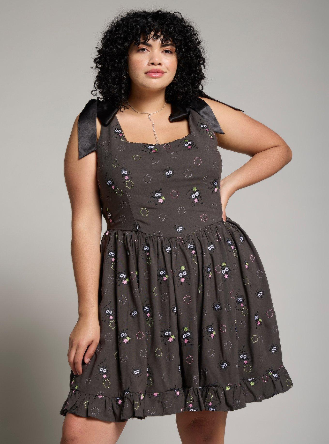 Her Universe Studio Ghibli® Spirited Away Soot Sprites Allover Print Plus Size Tank Dress, , hi-res