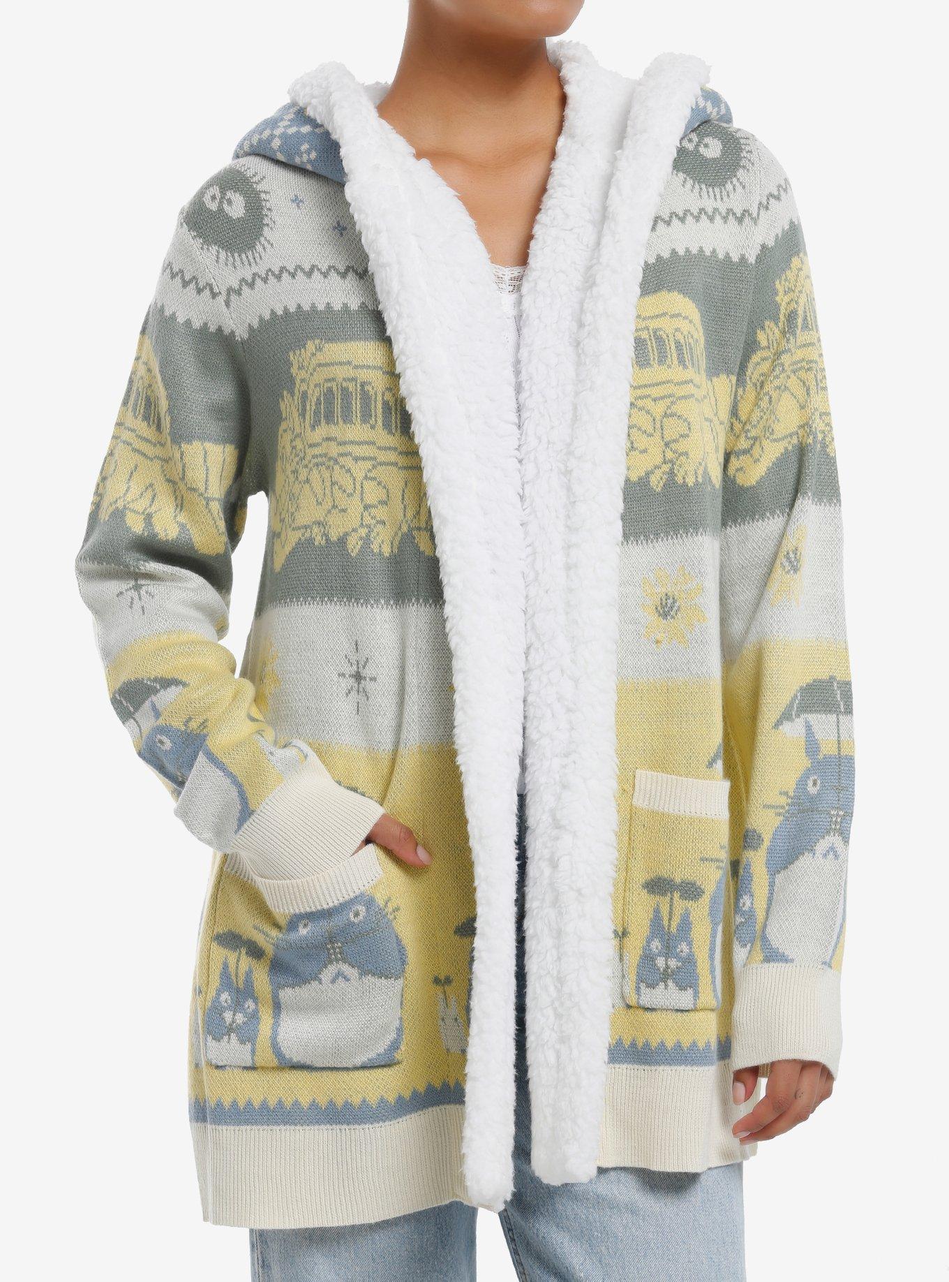 Her Universe Studio Ghibli® My Neighbor Totoro Fair Isle Sherpa Cardigan, , hi-res