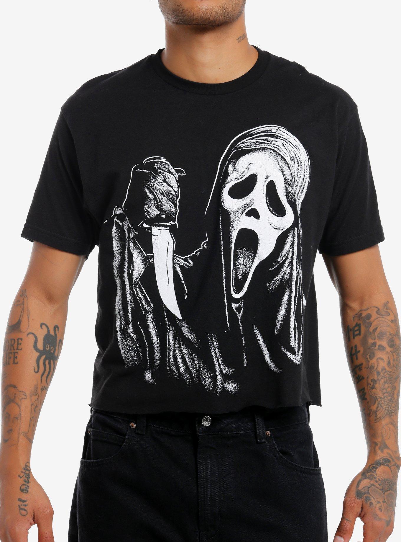 Ghost Face Crop T-Shirt, , hi-res