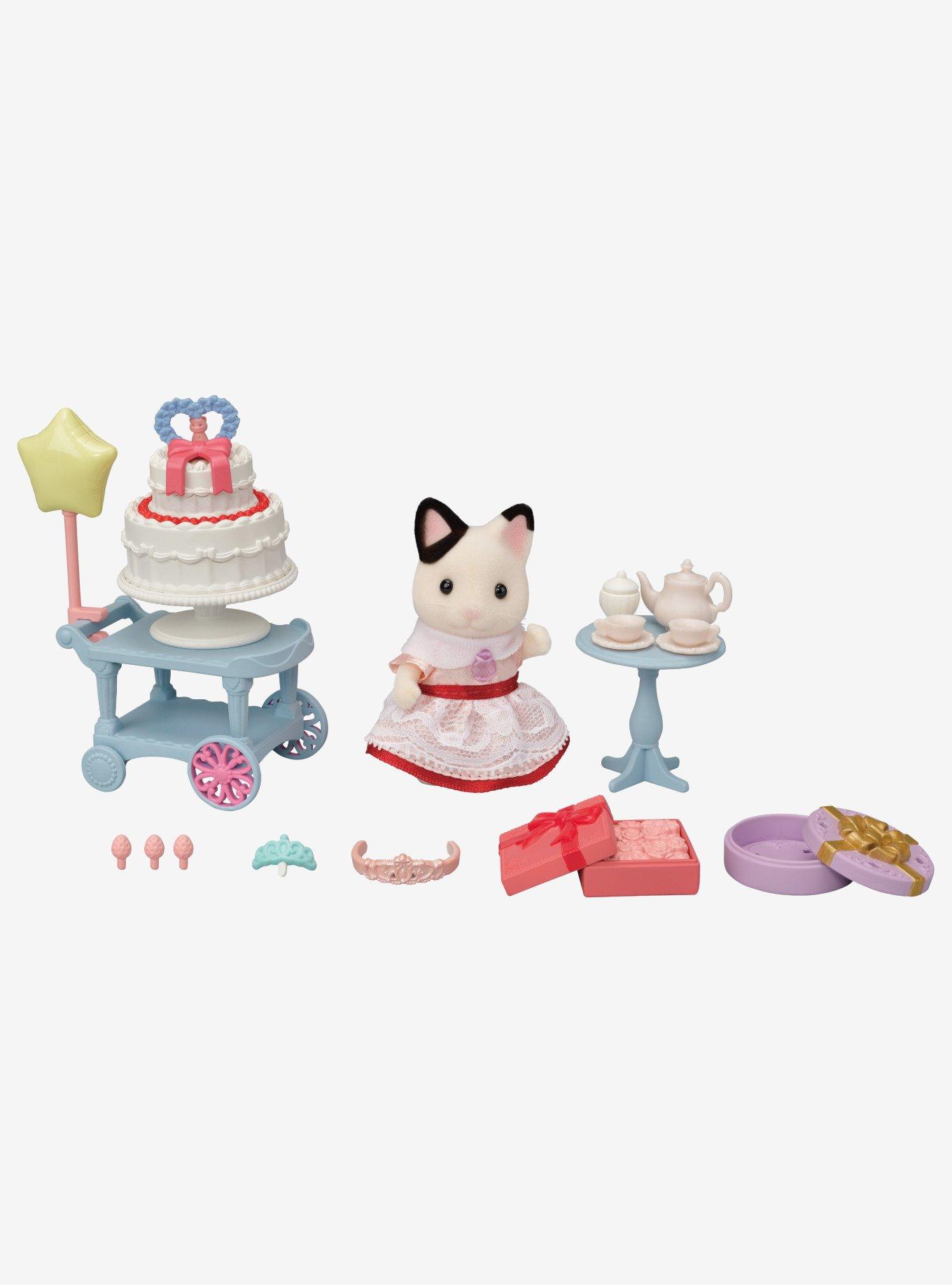 Calico Critters Tuxedo Cat Girl Party Time Playset, , hi-res