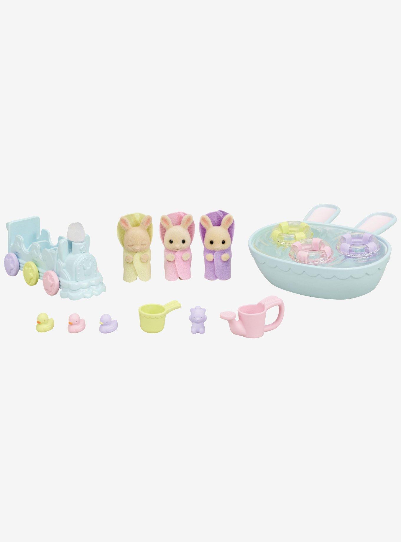 Calico Critters Triplets Baby Bathtime Accessory Set, , hi-res