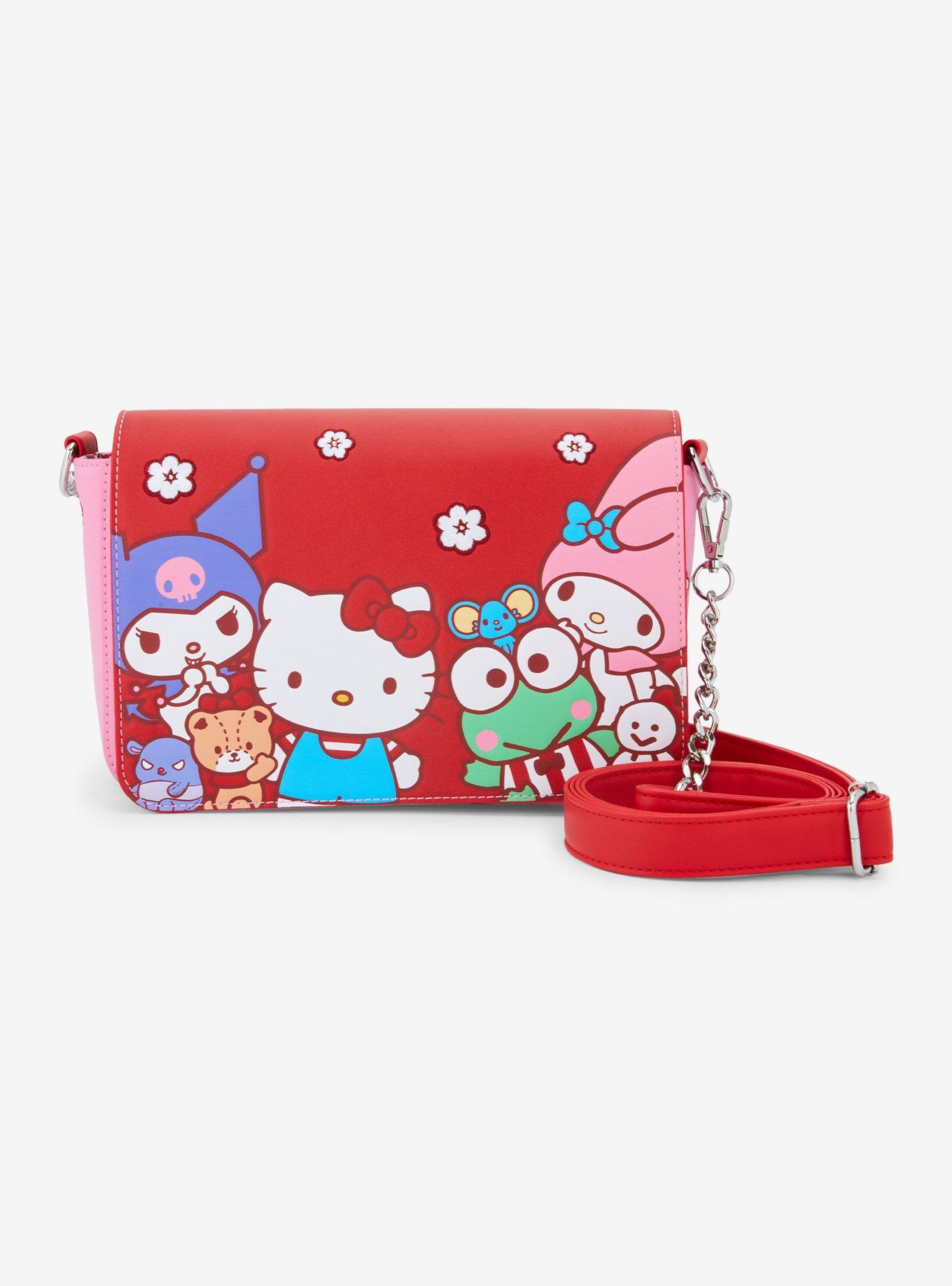 Loungefly Sanrio Hello Kitty and Friends Floral Color Block Crossbody Bag, , hi-res