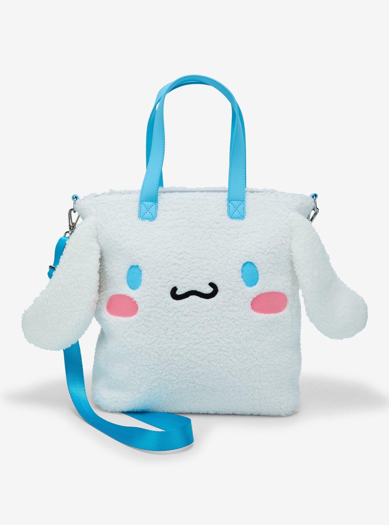 Loungefly Sanrio Cinnamoroll Sherpa Figural Tote Bag with Coin Purse, , hi-res