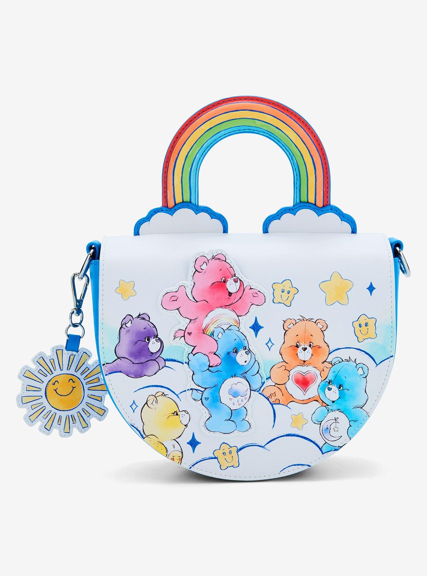 Loungefly Care Bears Rainbow Cloud Scene Crossbody Bag