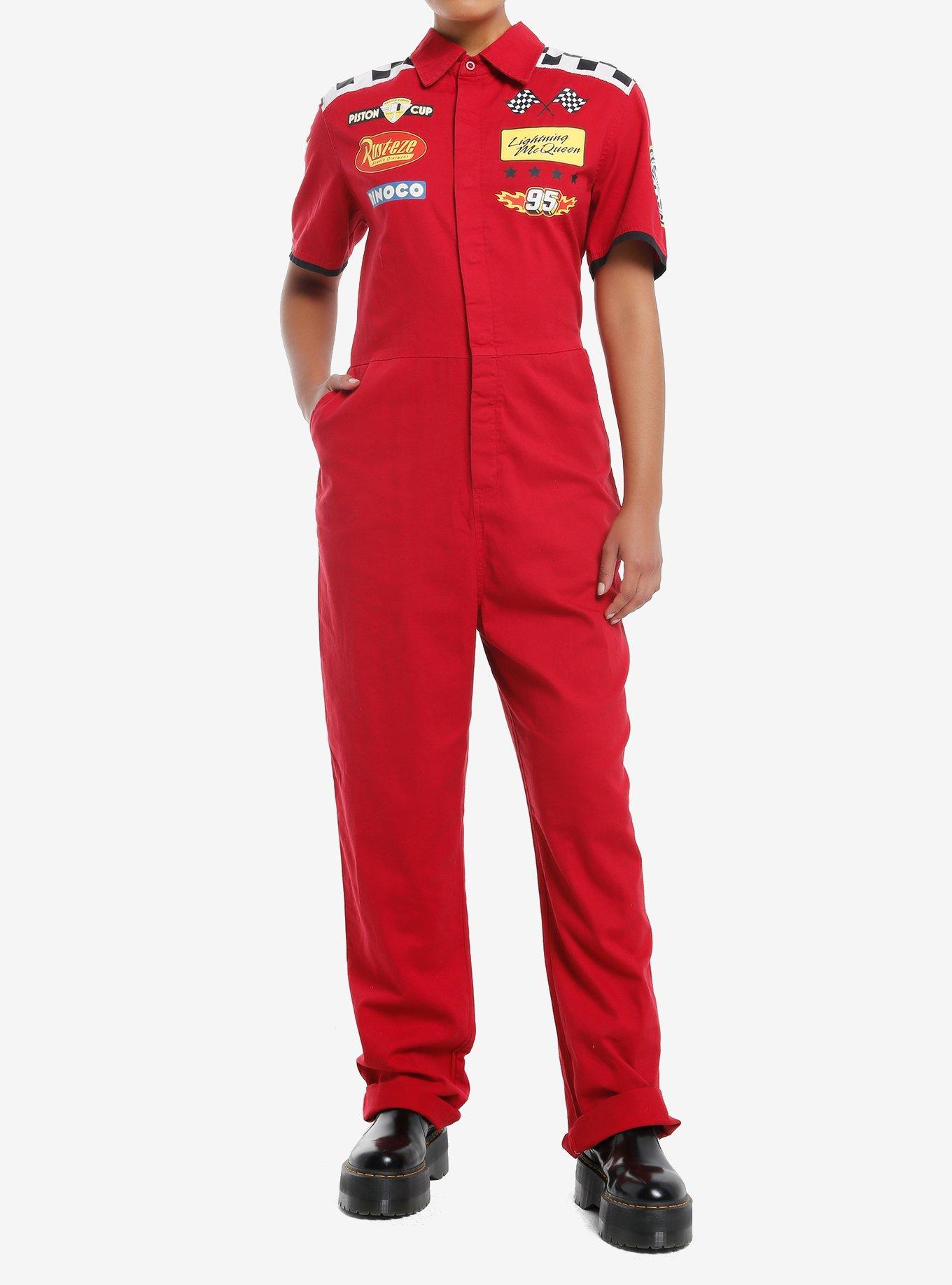 Disney Pixar Cars Lightning McQueen Pit Stop Jumpsuit Hot Topic