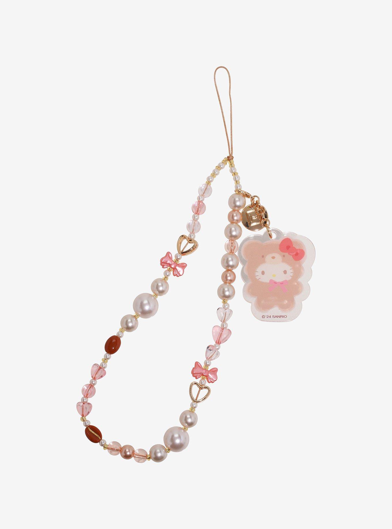 Sanrio Hello Kitty Latte Bear Beaded Phone Charm, , hi-res