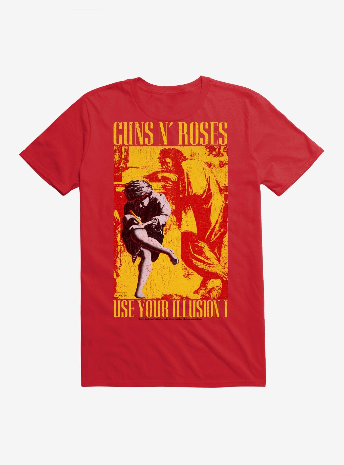 Guns N' Roses Use Your Illusion T-Shirt, RED, hi-res