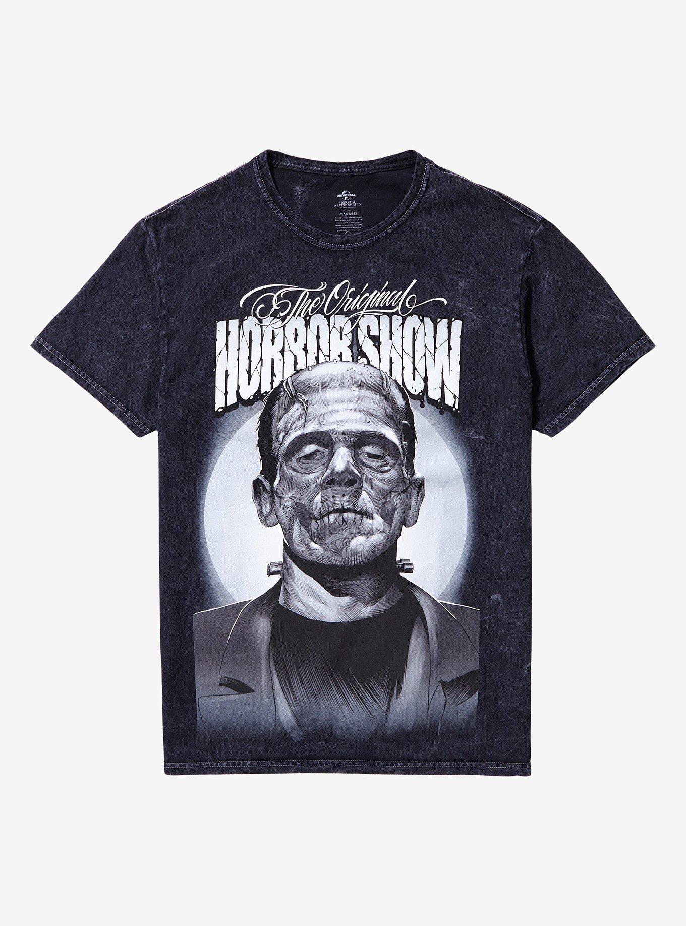 Universal Monsters X Maxx242 Frankenstein & The Bride Of Frankenstein Original Horror Show T-Shirt, , hi-res