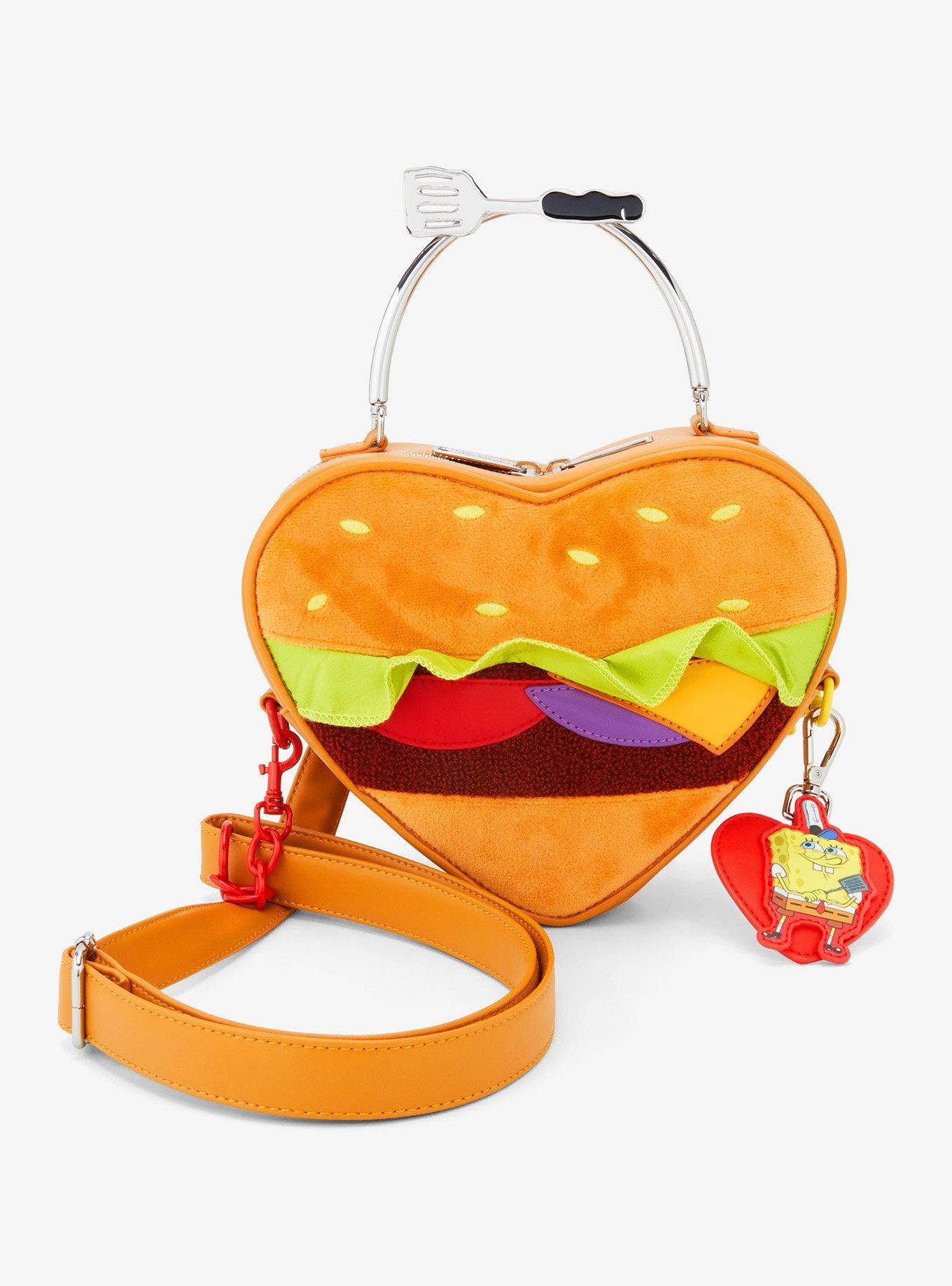 Loungefly SpongeBob SquarePants Krabby Patty Heart Crossbody Bag, , hi-res