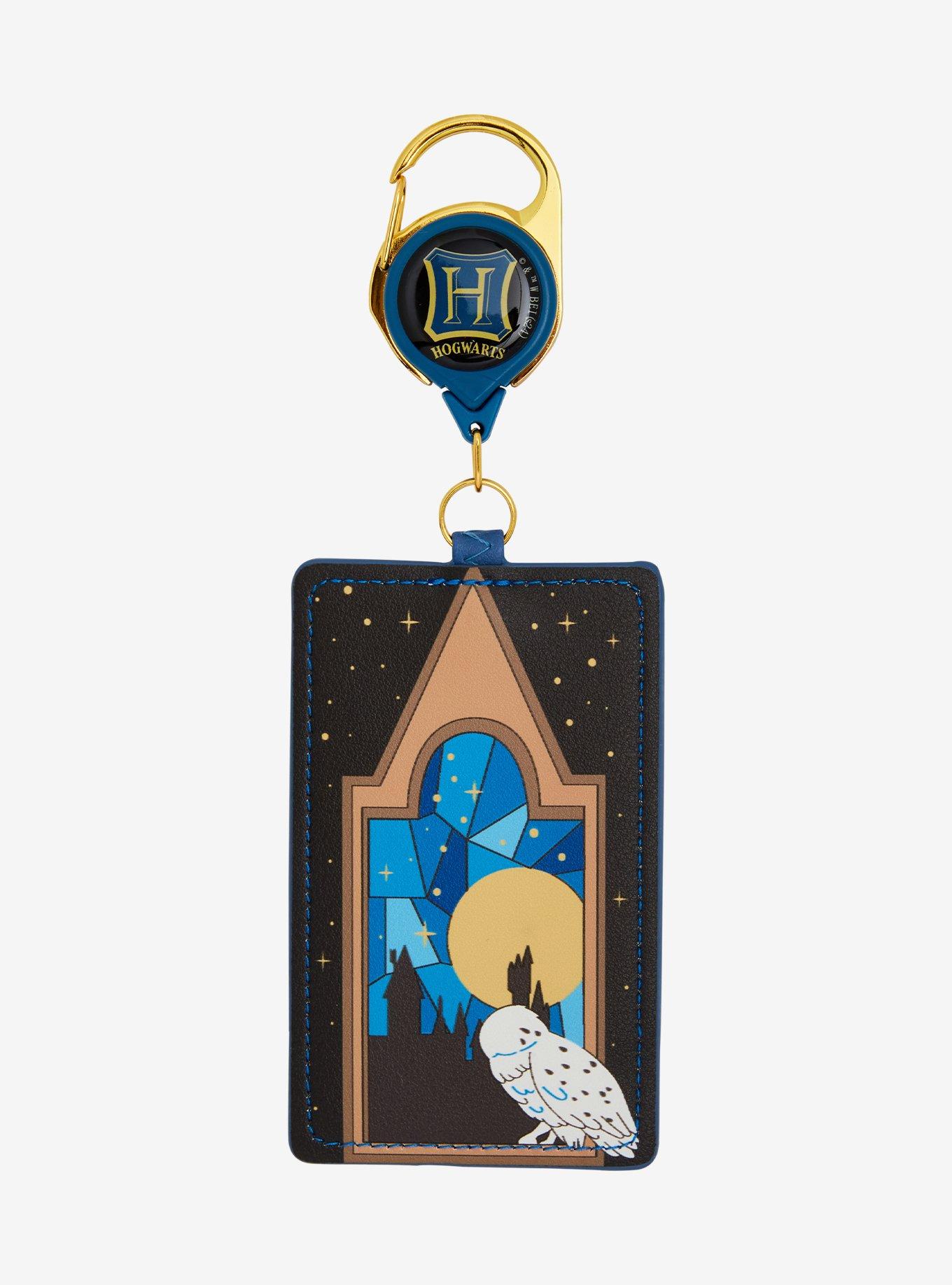 Loungefly Harry Potter Hedwig Stained Glass Retractable Lanyard — BoxLunch Exclusive, , hi-res