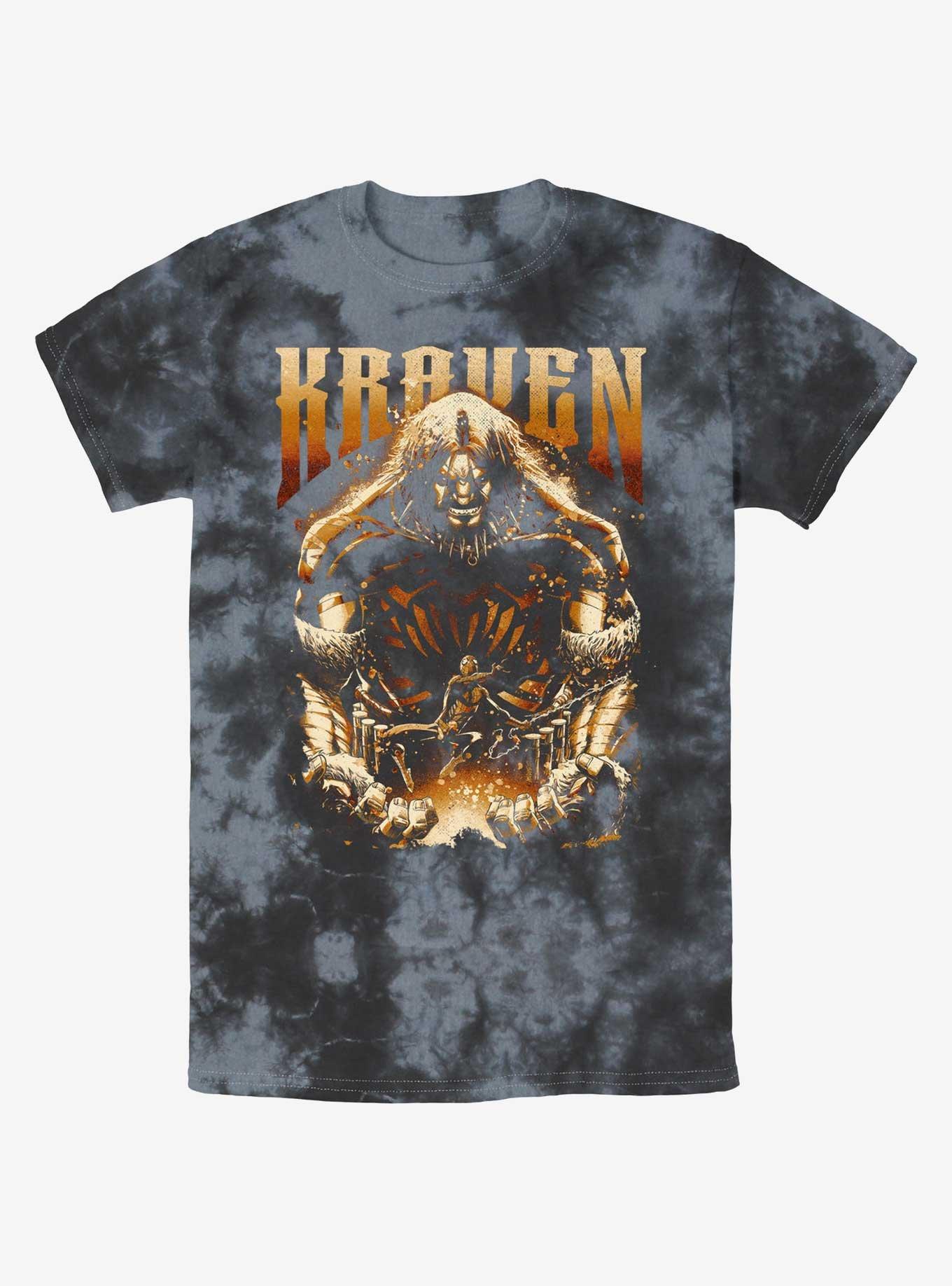 Marvel Kraven The Hunter And Spider Man Tie-Dye T-Shirt, BLKCHAR, hi-res