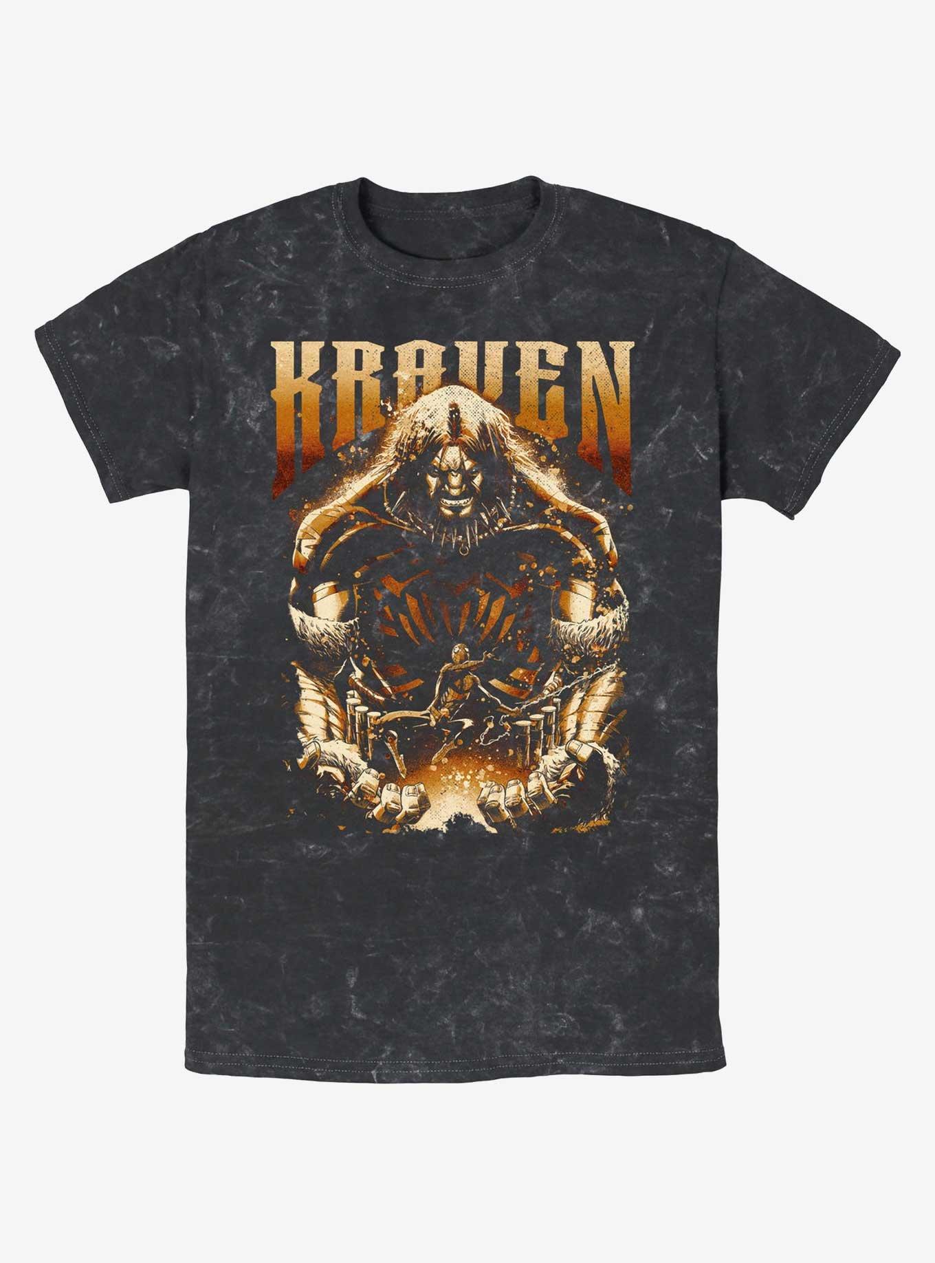 Marvel Kraven The Hunter And Spider Man Mineral Wash T-Shirt, , hi-res