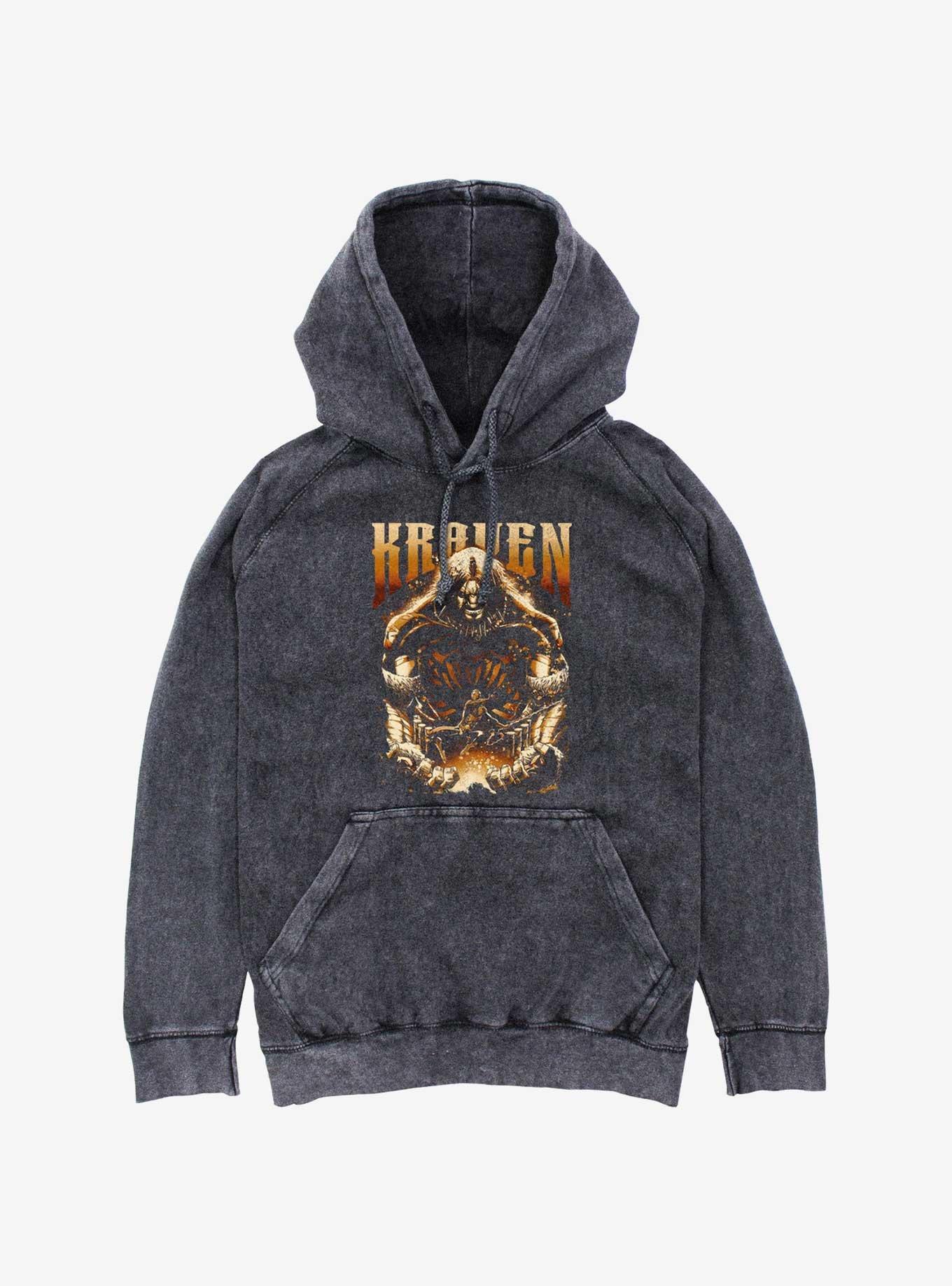 Marvel Kraven The Hunter And Spider Man Mineral Wash Hoodie, , hi-res