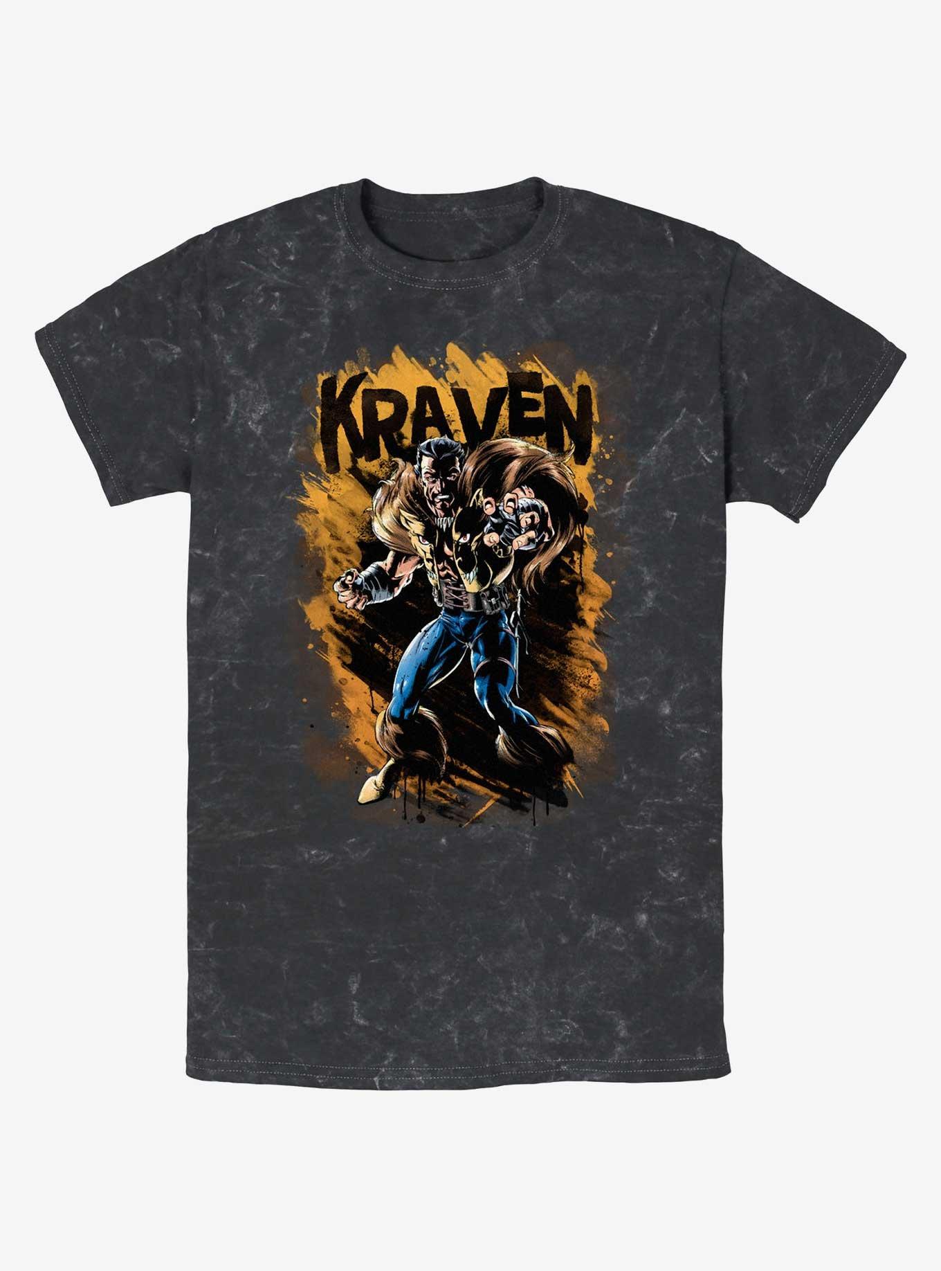 Marvel Kraven The Hunter Splatter Wall Mineral Wash T-Shirt, , hi-res