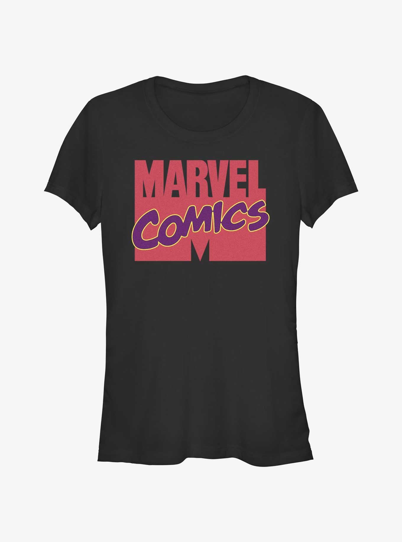 X-Men Marvel Comics Classic Logo Girls T-Shirt, BLACK, hi-res