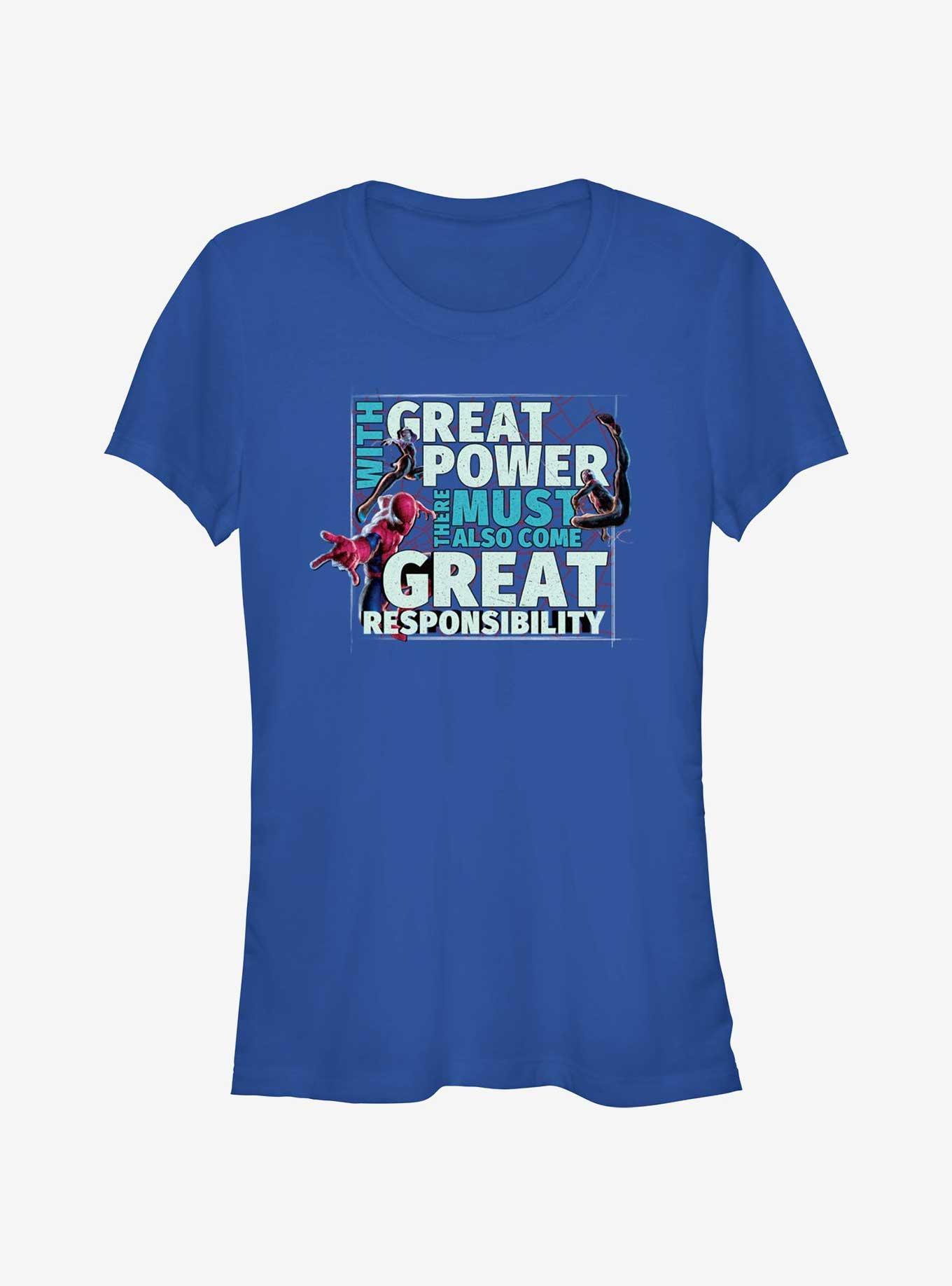 Marvel Spider-Man Power And Responsibility Girls T-Shirt, , hi-res