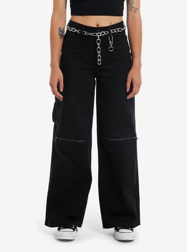 【oan】(Unisex)Slow Zipper Wide Pants Helmut Lang Pants with zippers on the legs | Women's