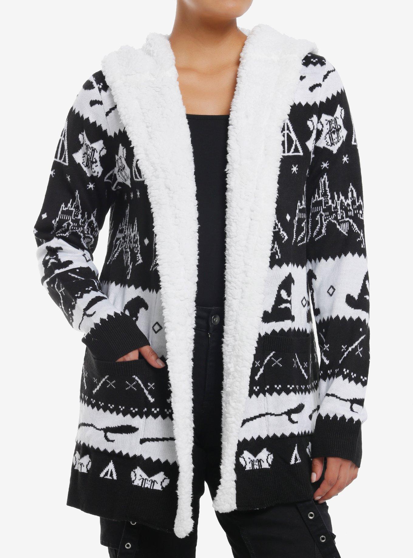 Harry Potter Icons Fair Isle Sherpa Cardigan, , hi-res