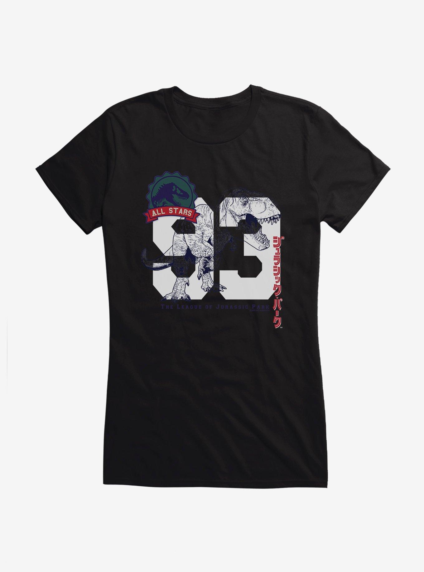 Jurassic Park All Stars The League Girls T-Shirt, BLACK, hi-res