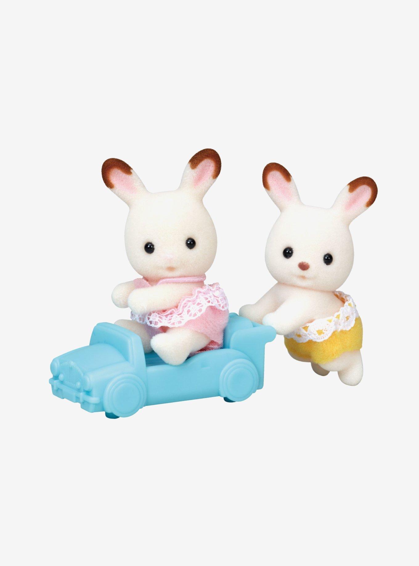 Calico Critters Chocolate Rabbit Twins Figure Set